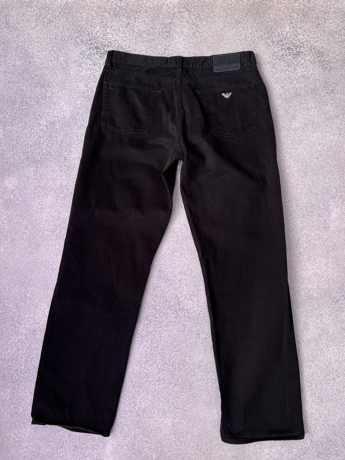 Armani × Designer × Vintage Vintage Armani Jeans Black Pants Size US 32 / EU 48 - 1 Thumbnail