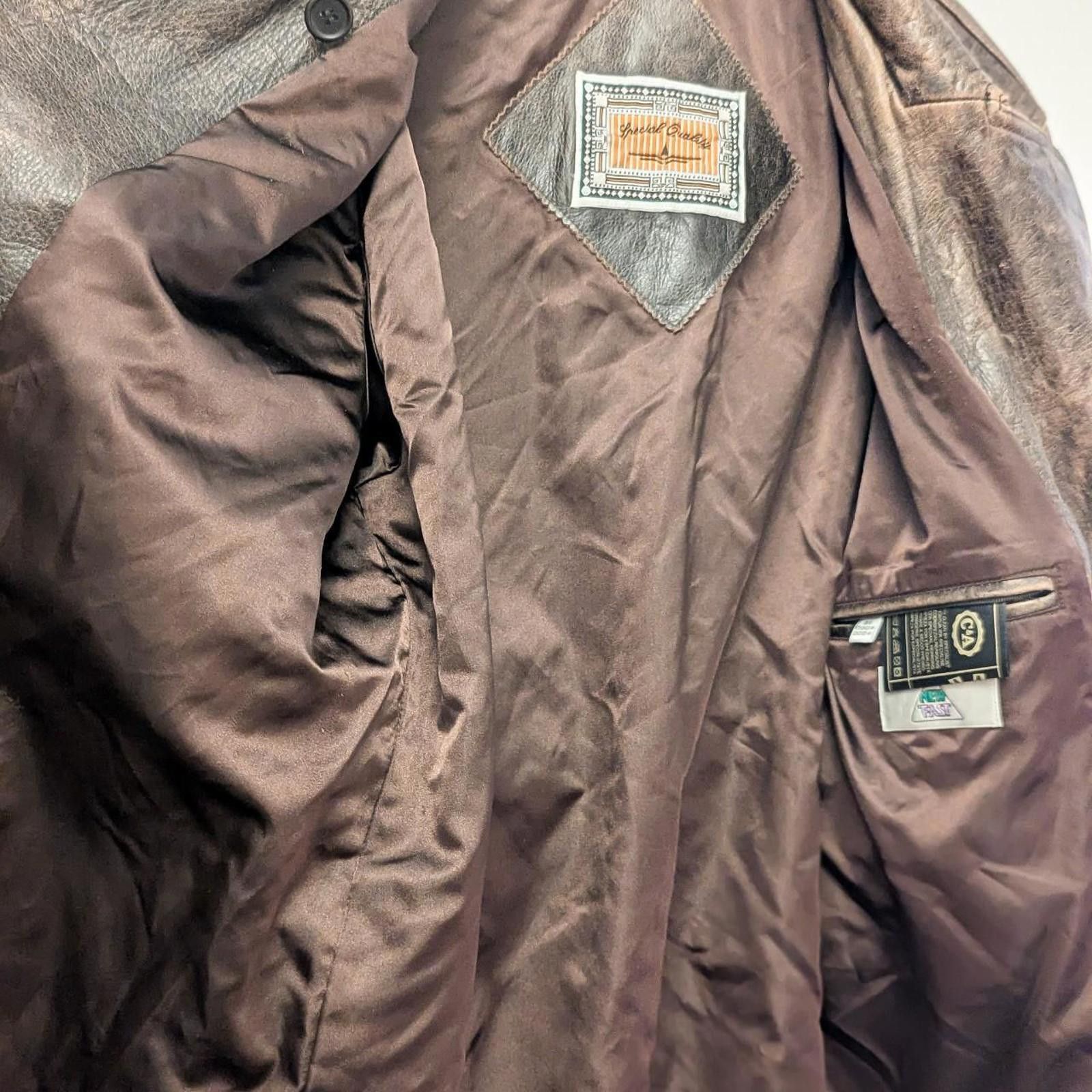 C&A Vintage C&A custom cow hide leather coat. Size L / US 10 / IT 46 - 6 Thumbnail
