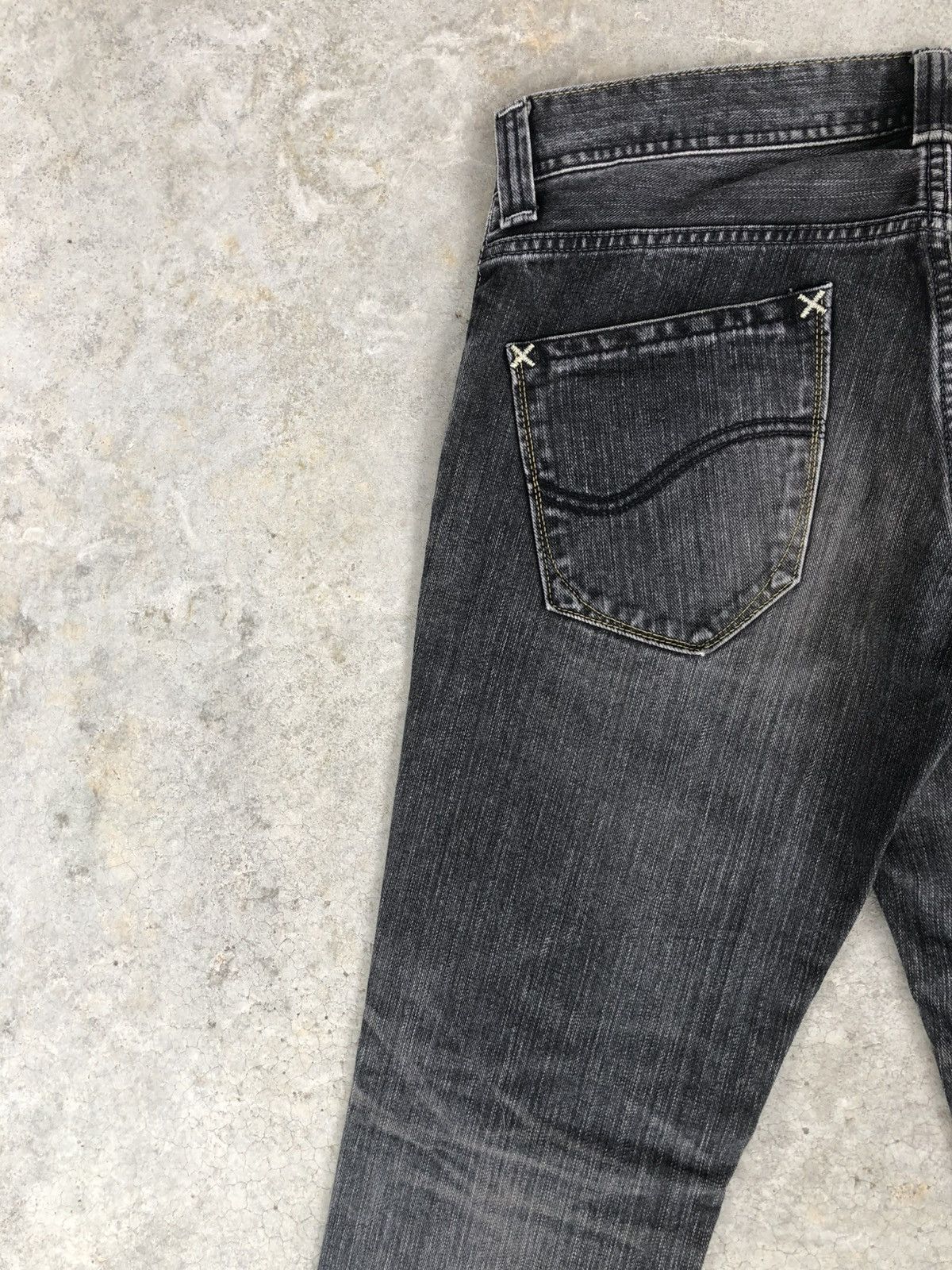If Six Was Nine Japanese Lee Flared Jeans Distressed Jeans Size US 33 - 9 Thumbnail