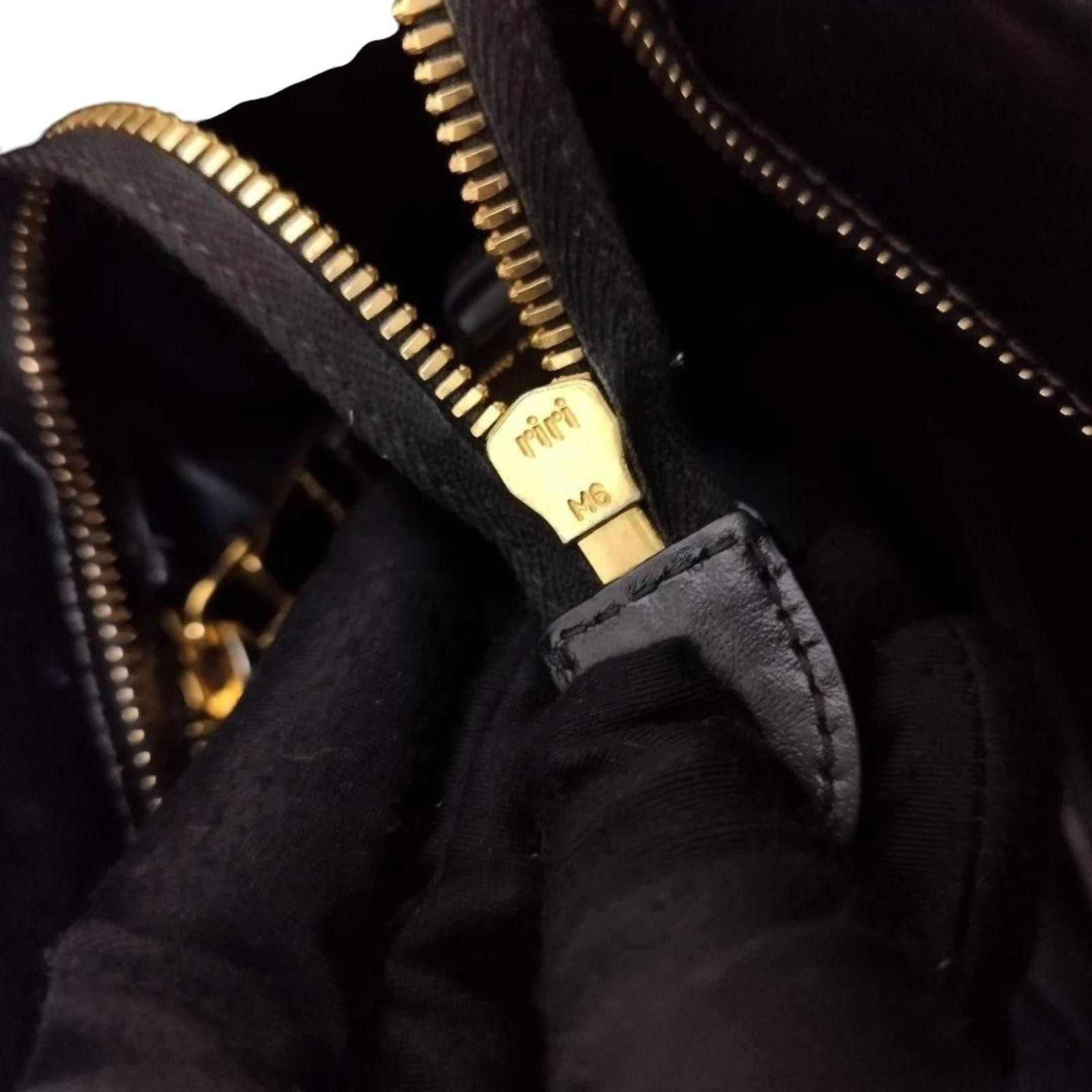Miu Miu Miu Miu - Black Leather Satchel Bag Gold Hardware Size ONE SIZE - 8 Thumbnail