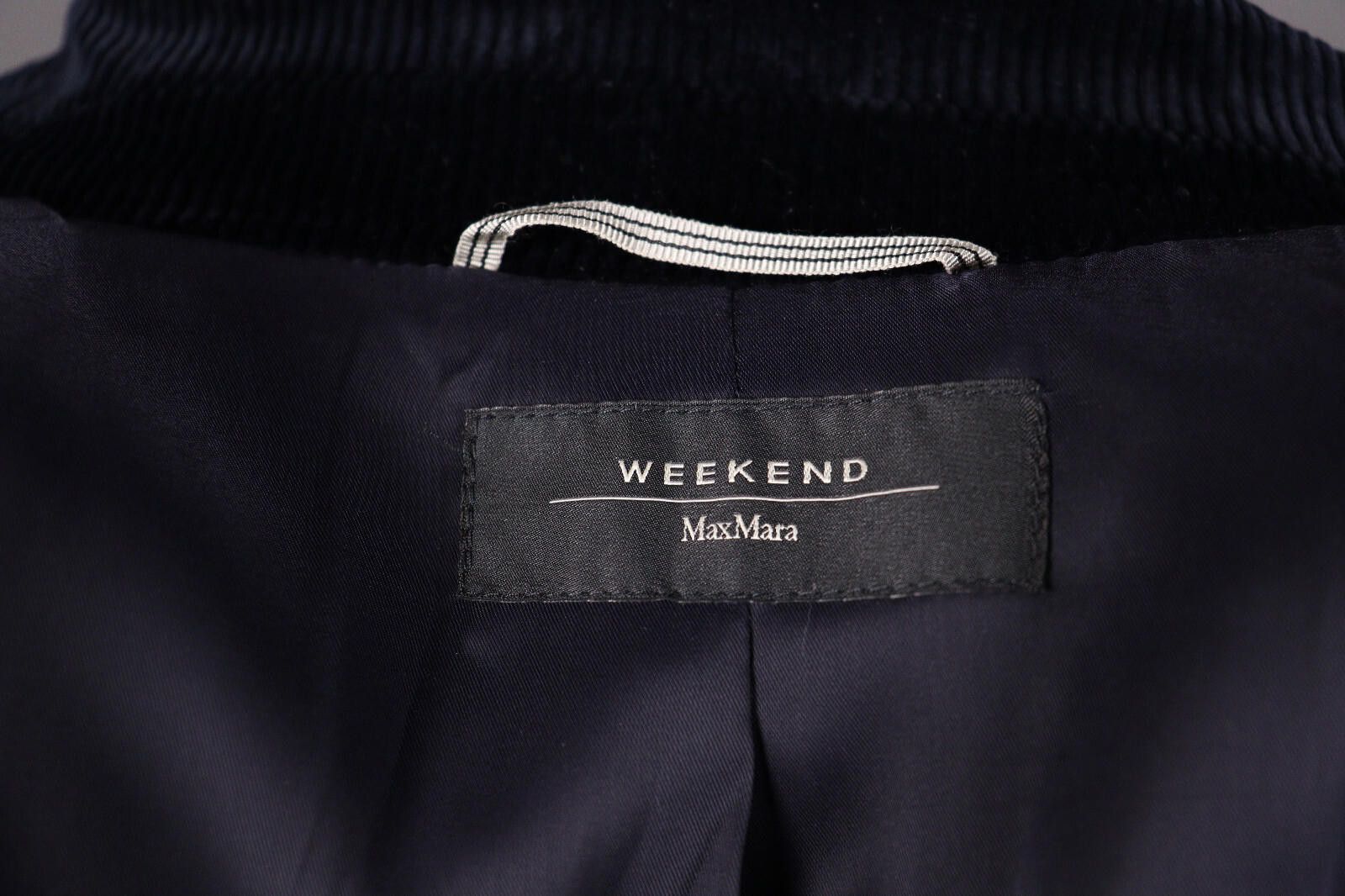 Designer Weekend Max Mara Black Corduroy Jacket Size I 38 / GB 6 Size M / US 6-8 / IT 42-44 - 8 Thumbnail