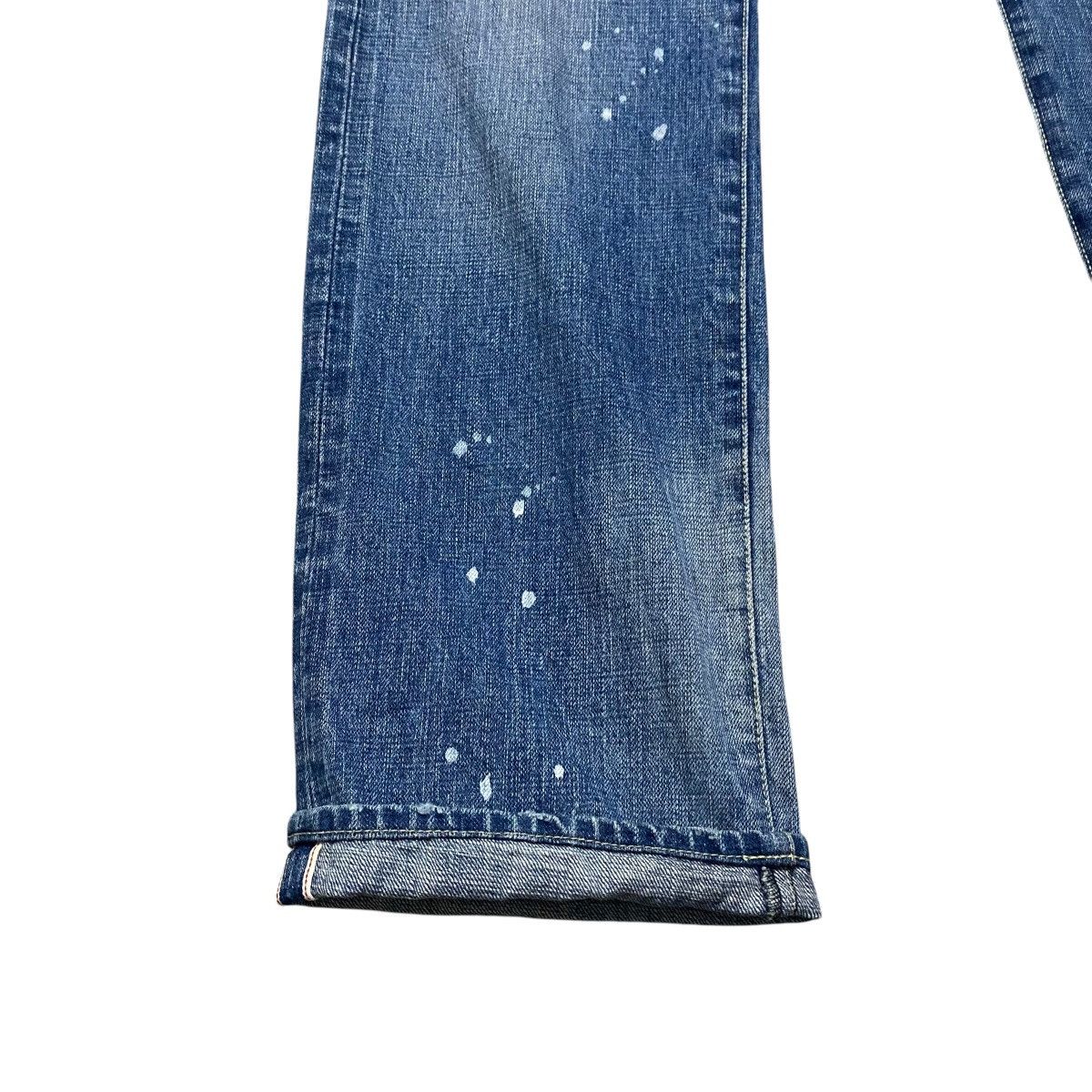 Japanese Brand GLOBAL WALK Distressed Denim Selvedge Jeans Size US 33 - 10 Thumbnail