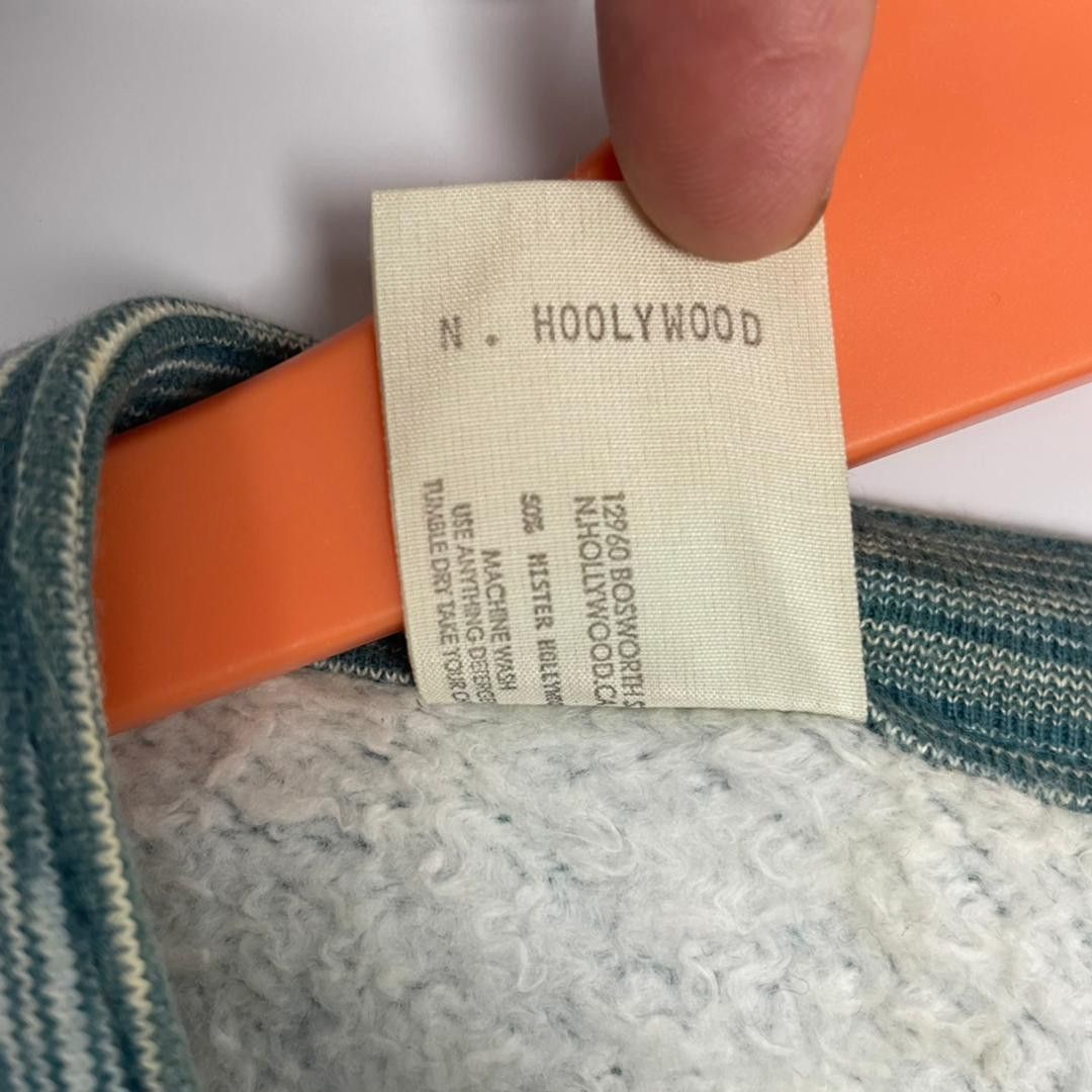 N.Hoolywood Vintage N.Hoolywood Striped Style Snap Button Sweatshirt Size US S / EU 44-46 / 1 - 7 Thumbnail
