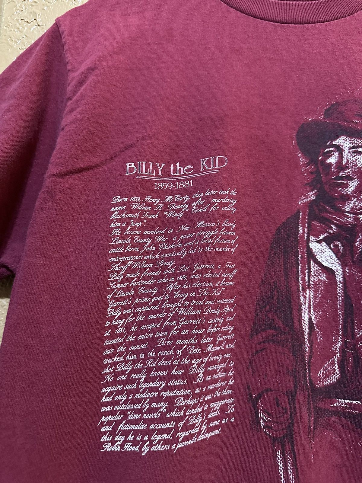 Cowboy Equipment × Vintage Vintage Billy The Kid Outlaw Western T Shirt Medium Size US M / EU 48-50 / 2 - 3 Thumbnail