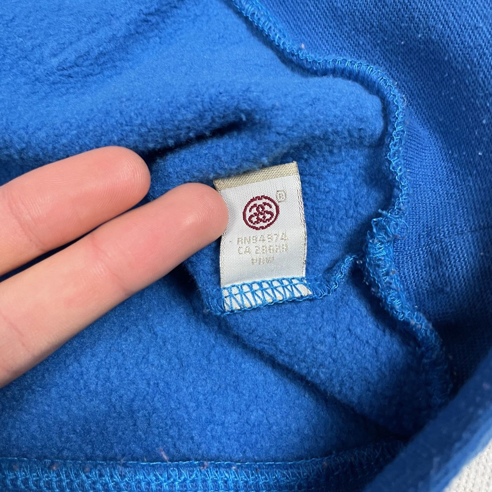 Stussy Stussy Womens Blue Red Pockets Long Sleeve Pullover Hoodie S Size S / US 4 / IT 40 - 9 Thumbnail