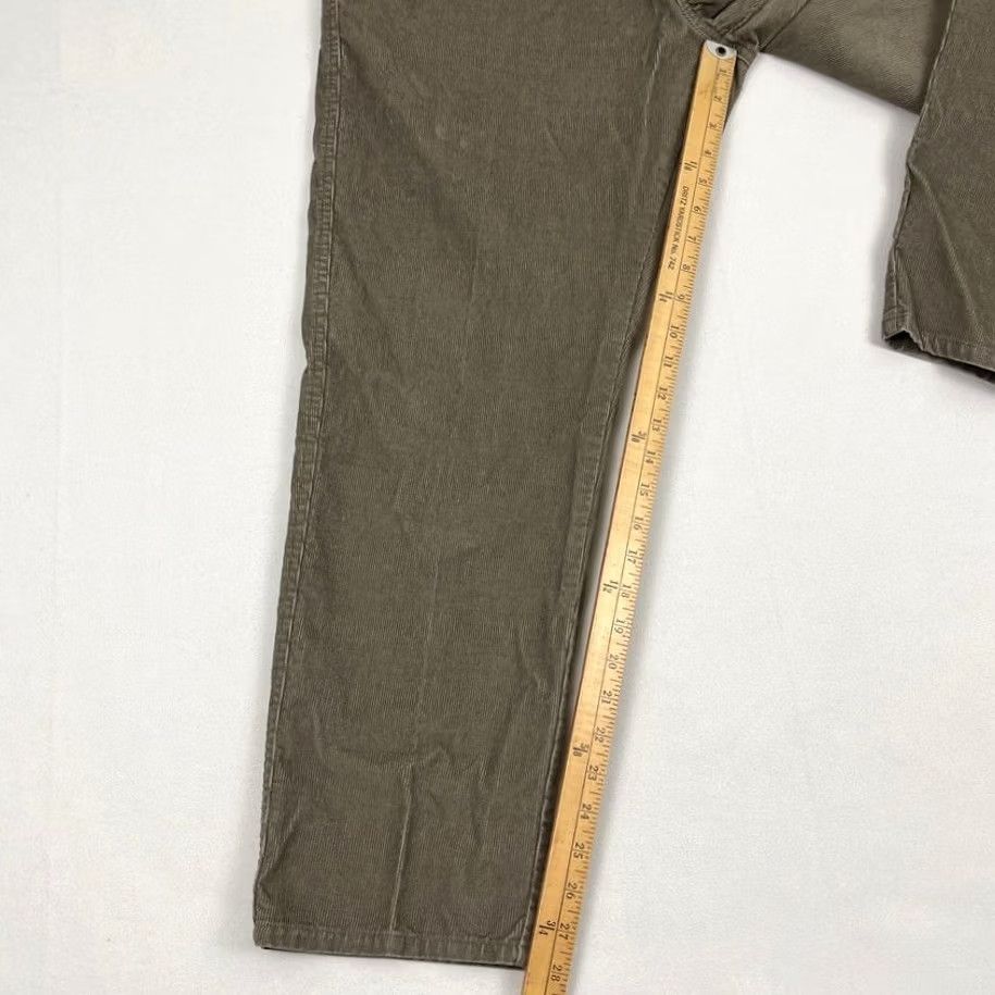 Vintage LL Bean Pants Mens 34 x 28 Slim Straight Gray Corduroy Cotton Hiking Casual Prep Size US 34 / EU 50 - 4 Thumbnail
