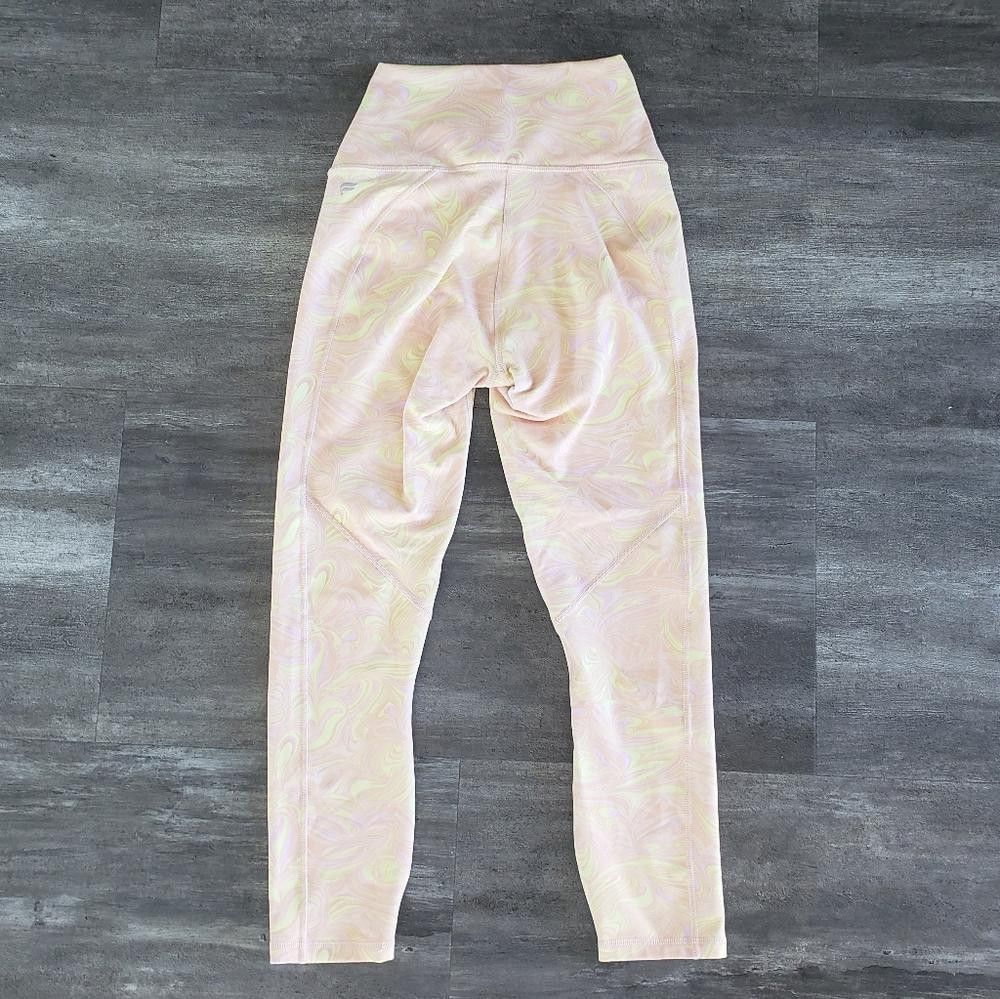 Fabletics Yellow Harlow Fabletics PowerHold Midi Legging Size 26" / US 2 / IT 38 - 2 Thumbnail