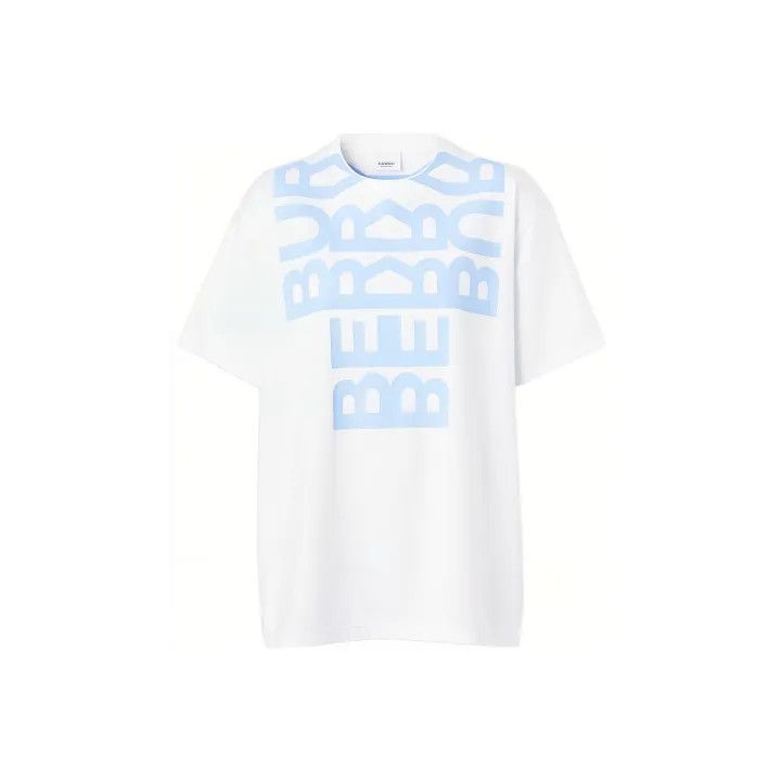 Burberry Burberry Logo Print Loose Short Sleeve T-Shirt 0079 Size M / US 6-8 / IT 42-44 - 1 Thumbnail