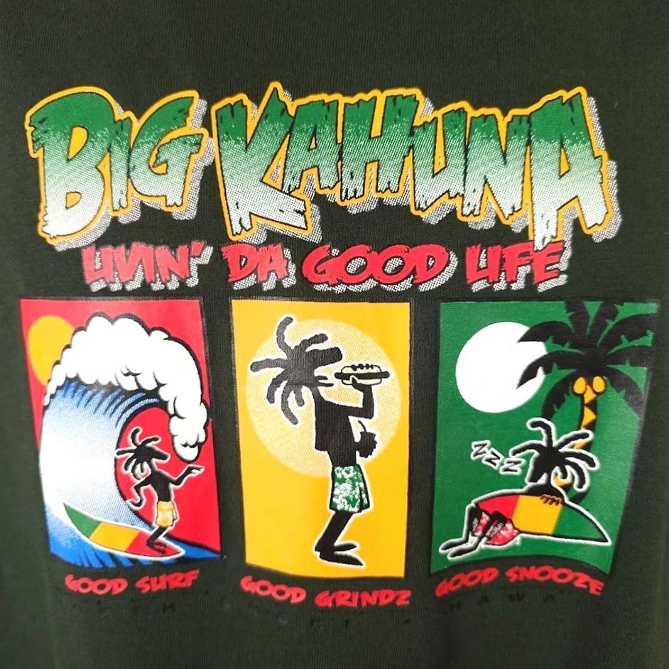 Vintage VINTAGE Big Kahuna T Shirt Mens Size Large Green North Shore Hawaii Travel Destination Size US L / EU 52-54 / 3 - 3 Thumbnail