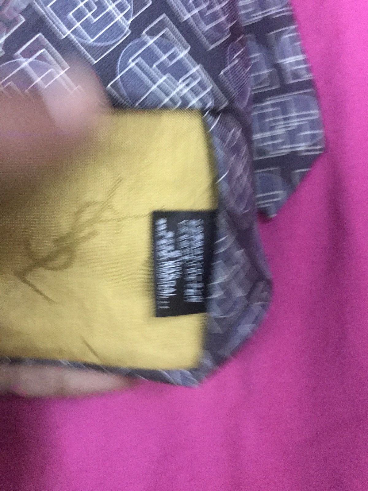 Designer × Yves Saint Laurent yves saint laurent ysl men's vintage 100% silk nectieTIE Size ONE SIZE - 4 Thumbnail