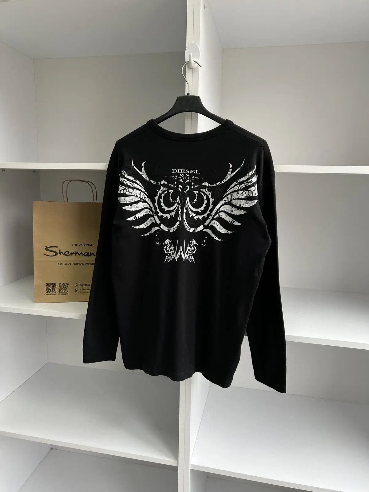 Designer × Diesel × Vintage Vintage Diesel Archival Japanese Long sleeve T-Shirt Size US S / EU 44-46 / 1 - 6 Thumbnail
