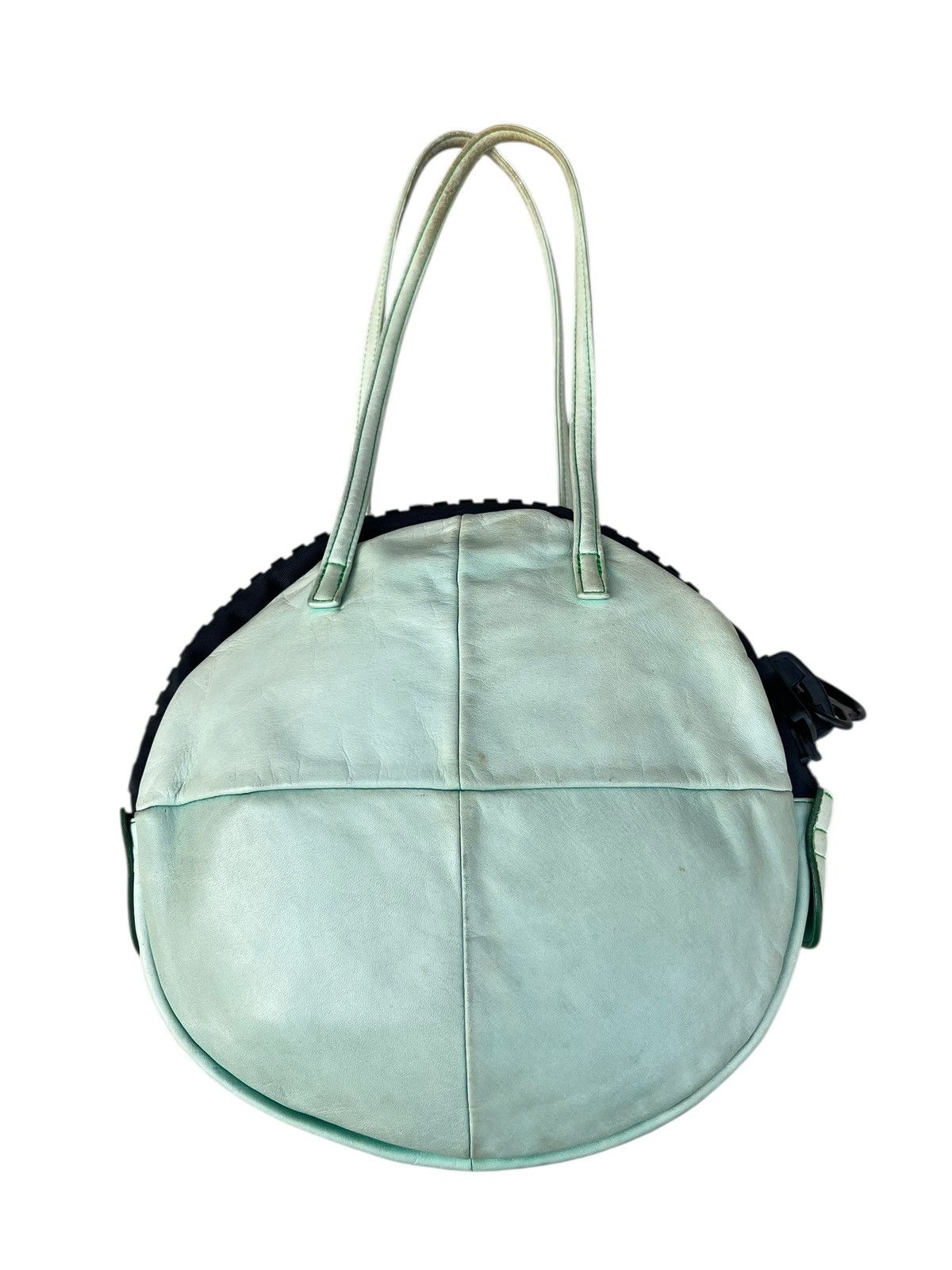 Yohji Yamamoto Kawa-Kawa Japan Patina Leather Round Shoulder Bag Size ONE SIZE - 2 Thumbnail
