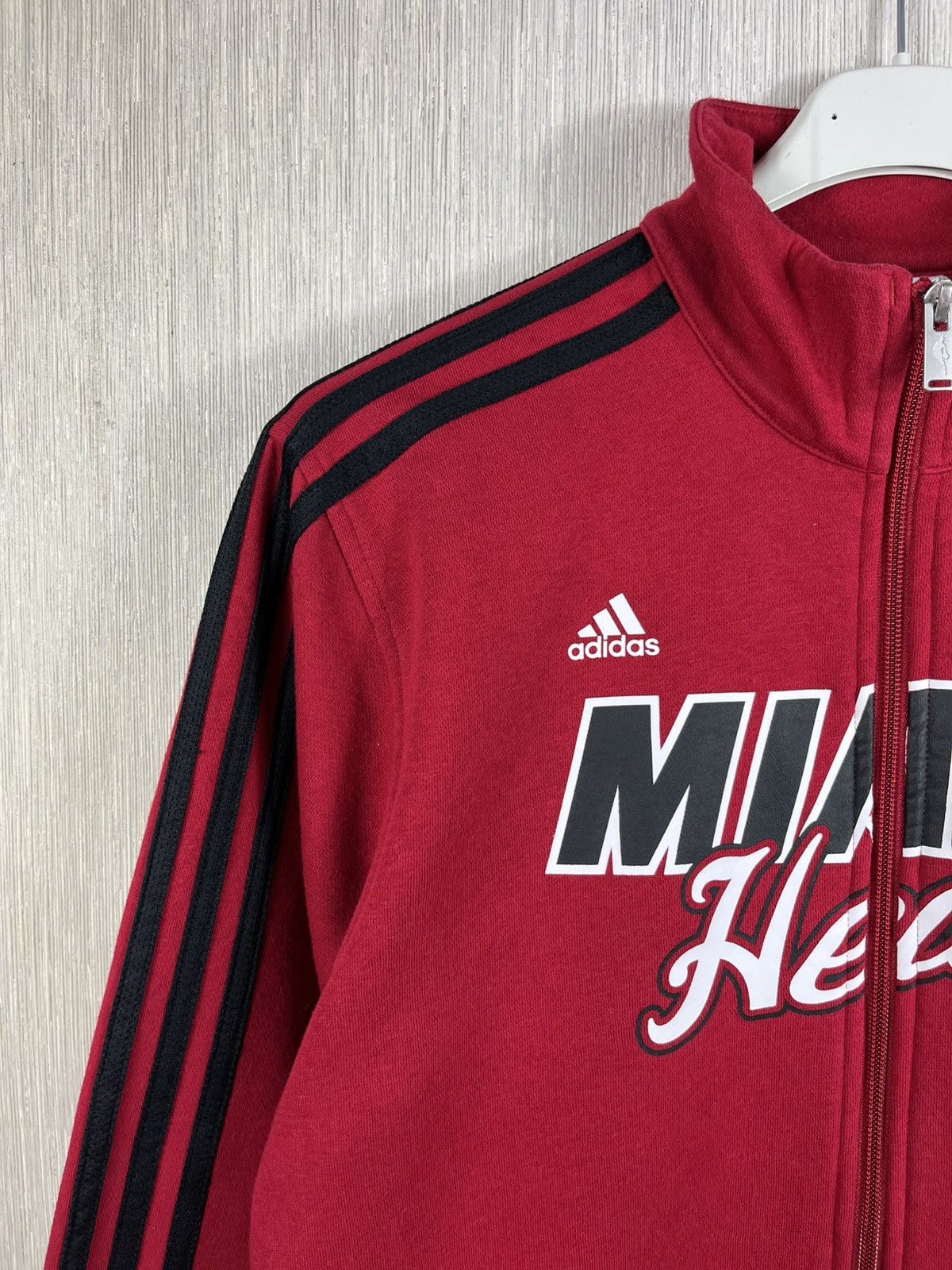Adidas Vintage Sample Adidas Miami Heat track y2k zip hoodie bloke Size US M / EU 48-50 / 2 - 5 Thumbnail