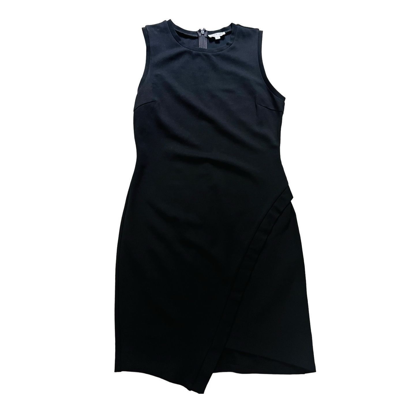 Loft OLIVA GRAY Semi wrap black dress size S Size 27" / US 4 / IT 40 - 3 Thumbnail