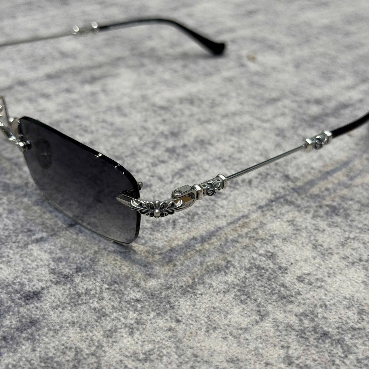 Chrome Hearts CHROME HEARTS PILLS III Shiny Silver-Black-Plastic-Sun Size ONE SIZE - 2 Thumbnail