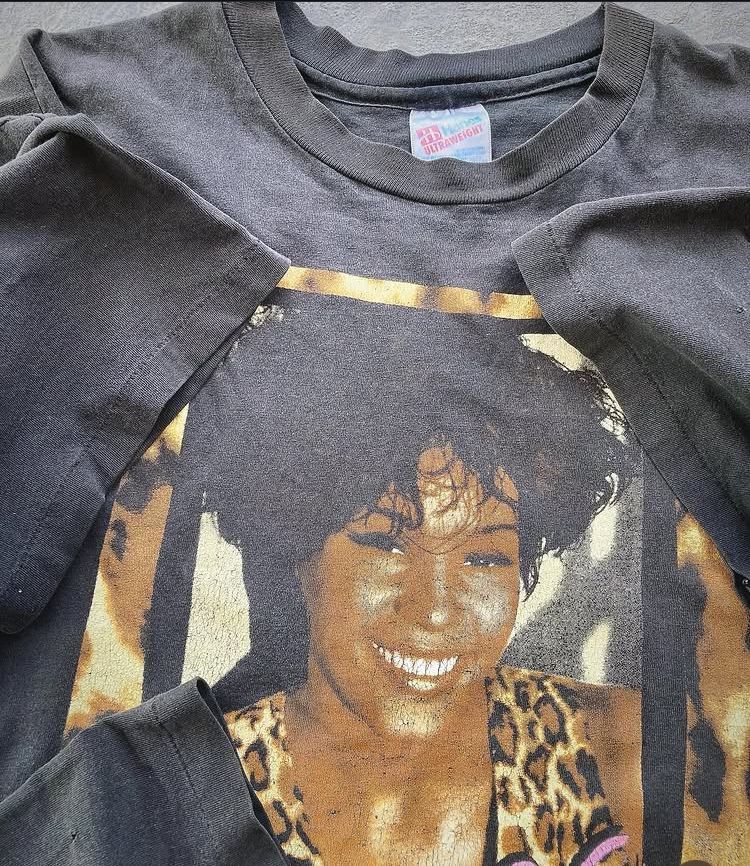 Band Tees × Vintage Vintage 90s Whitney Houston Tee Size US XL / EU 56 / 4 - 3 Thumbnail