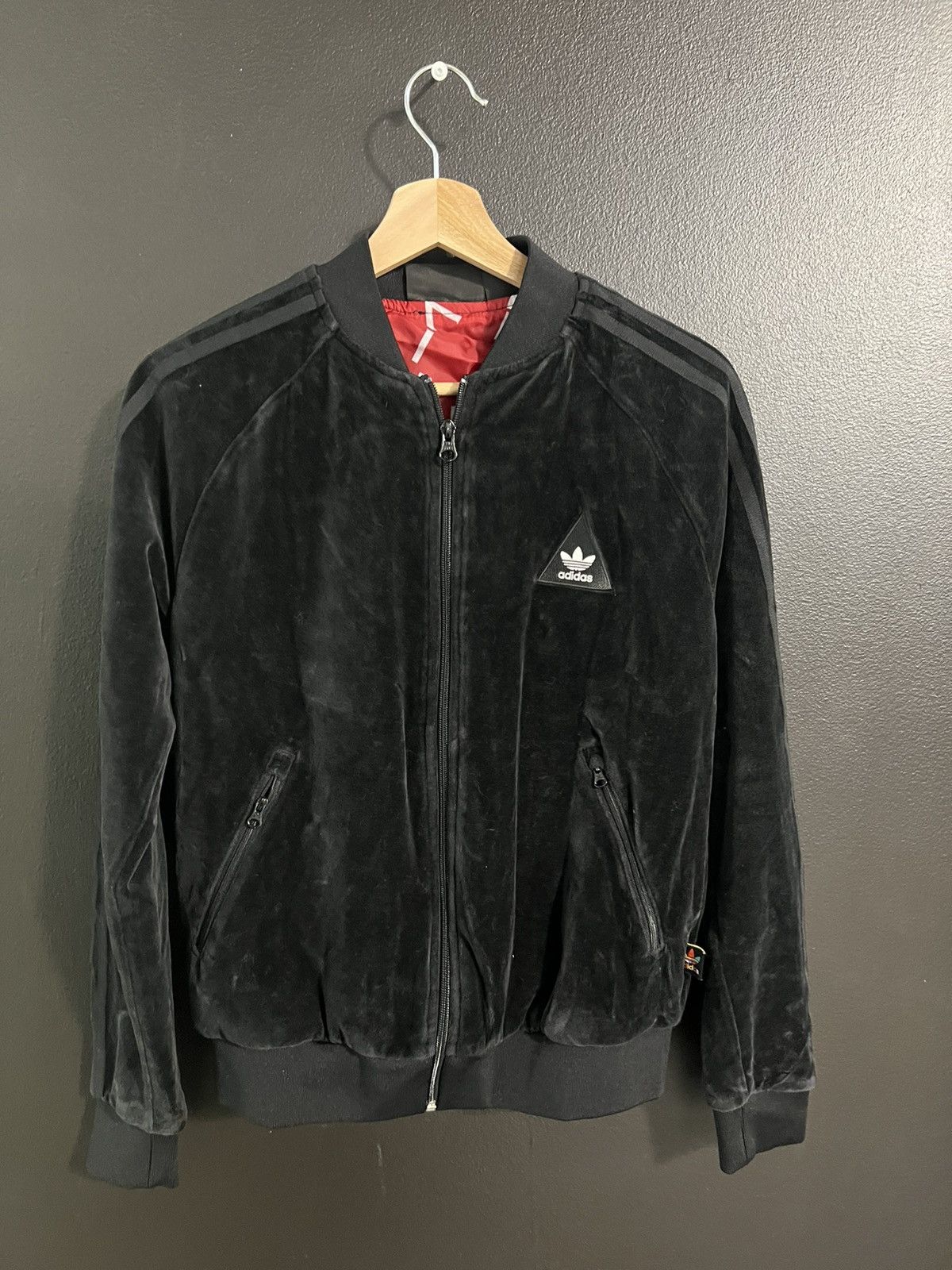 image of Adidas Human Race Track Jacket in Black, Men's (Size Medium)