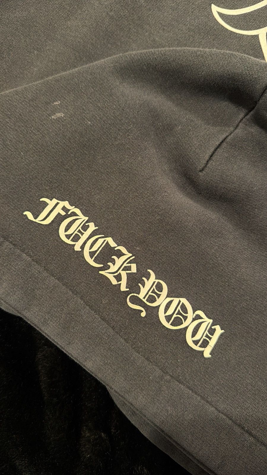 Chrome Hearts CRAZY Vintage ‘90s Chrome Hearts Thermal Lined Hoodie ‘F U’ Size US XXL / EU 58 / 5 - 16 Thumbnail
