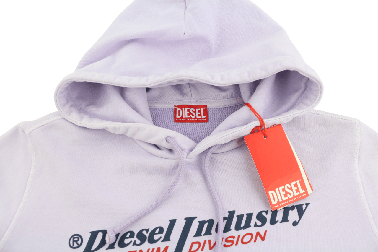 Diesel S-GINN-HOOD-IND M Purple Kangaroo Long Sleeve Hoodie 40358 Size US M / EU 48-50 / 2 - 4 Thumbnail