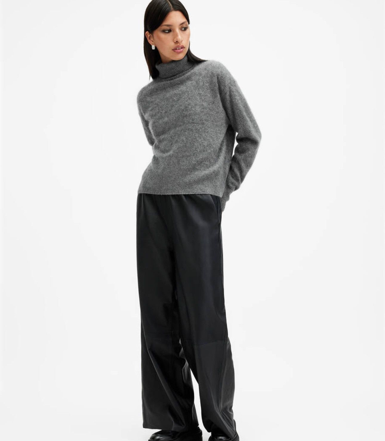 Allsaints All Saints Women Wool Sweater Size S / US 4 / IT 40 - 3 Thumbnail