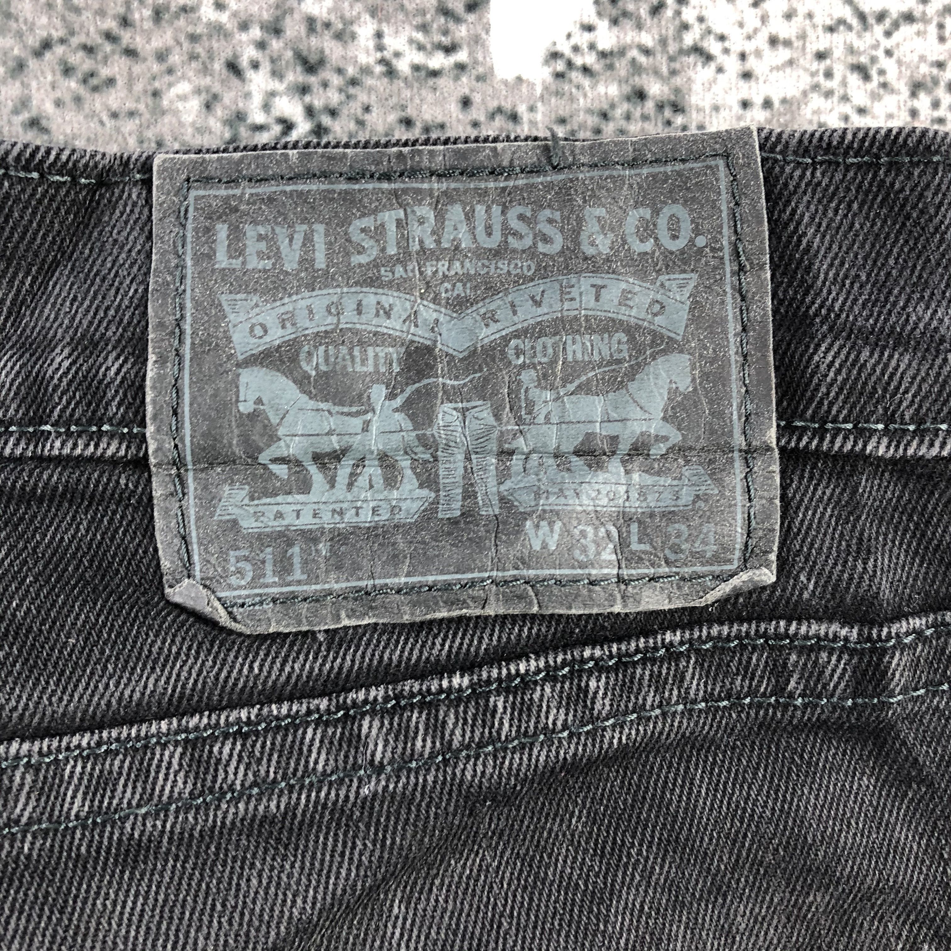 Levi's Levis 511 Jeans Faded Black Denim Size US 32 / EU 48 - 5 Thumbnail