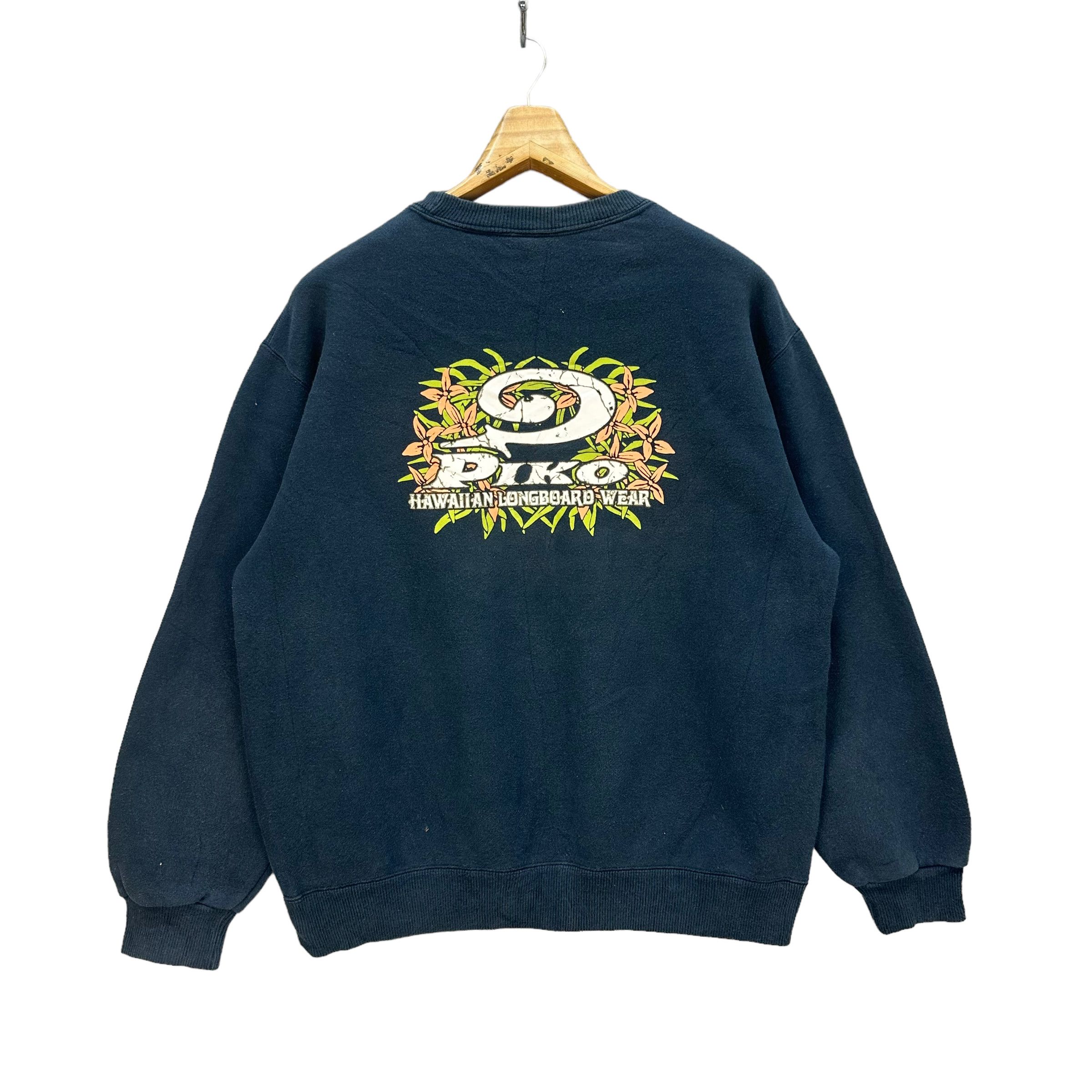 Vintage PIKO HAWAIIAN LONGBOARD WEAR SWEATSHIRT #8135-204 Size US L / EU 52-54 / 3 - 1 Thumbnail