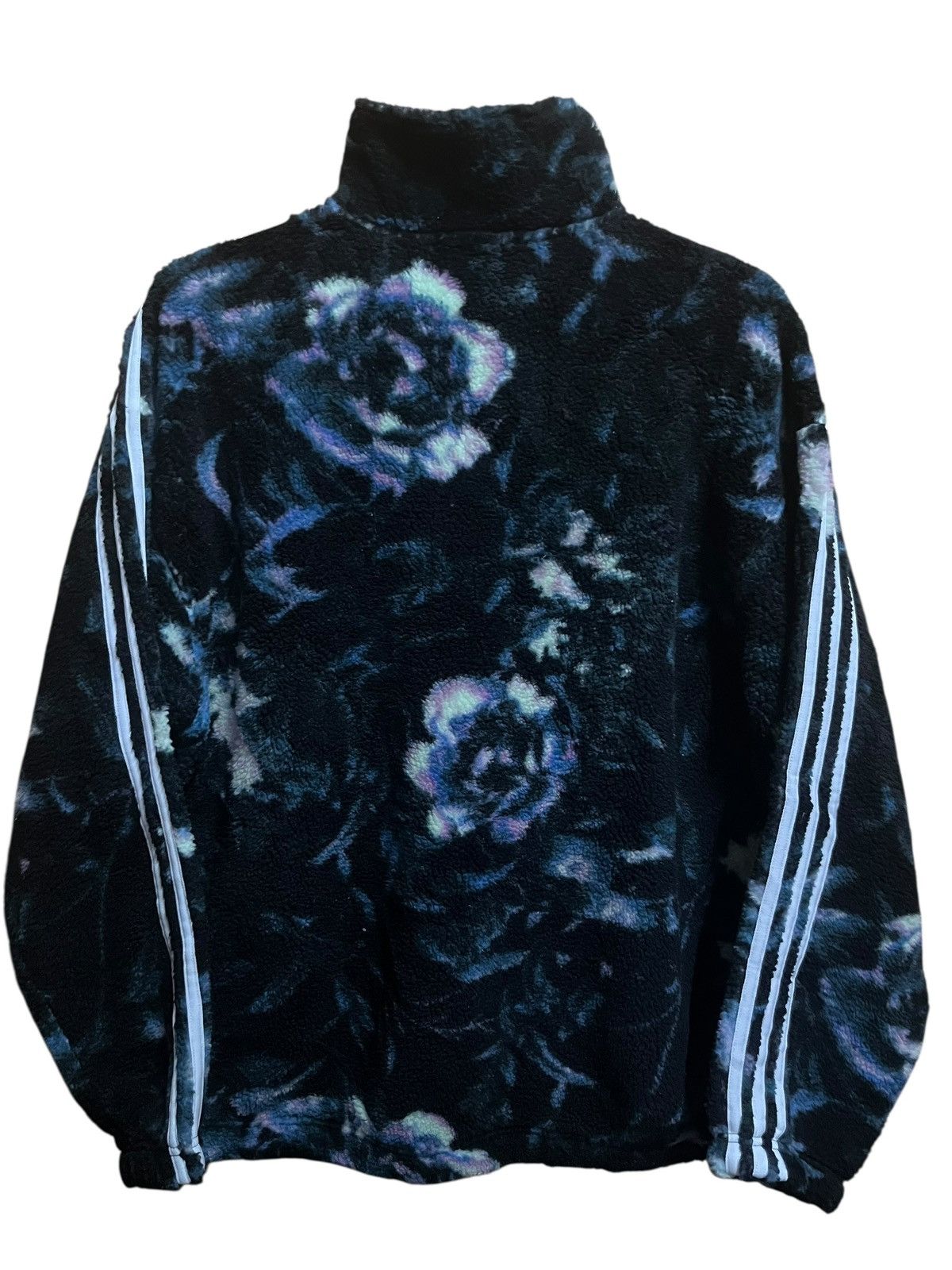 Adidas Adidas Flower Motif Fleece Warm Jacket Size US M / EU 48-50 / 2 - 2 Thumbnail