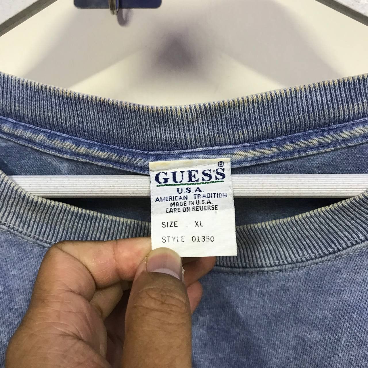 Guess VINTAGE 90S GUESS JEAN ACIDWASH BOX LOGO BAGGY LOOSE XL Size US XL / EU 56 / 4 - 10 Thumbnail