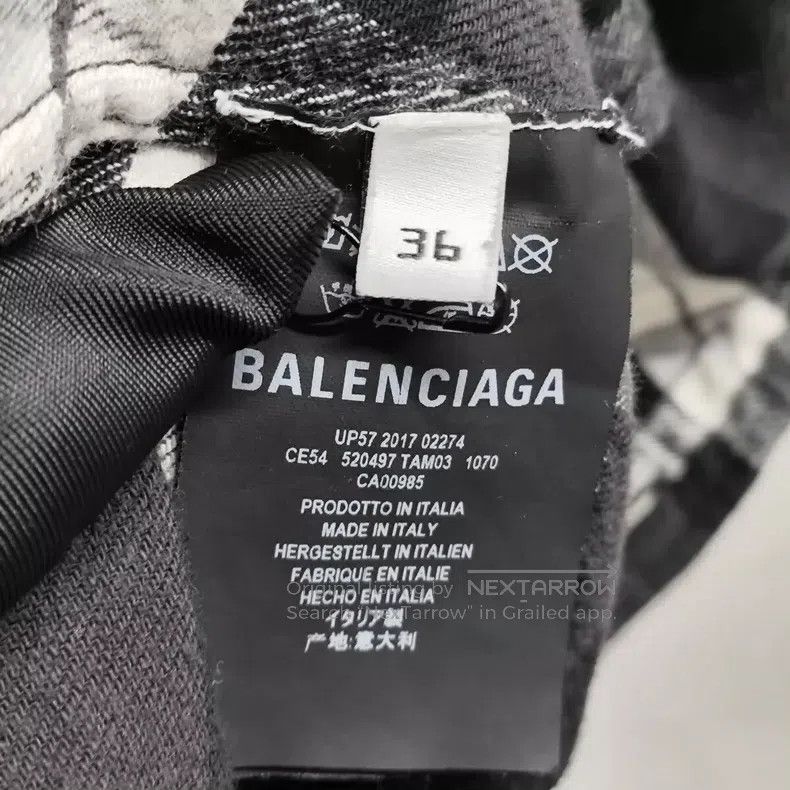 Balenciaga Balenciaga Cotton logo checkered ribbon shirt Size XS / US 0-2 / IT 36-38 - 4 Thumbnail