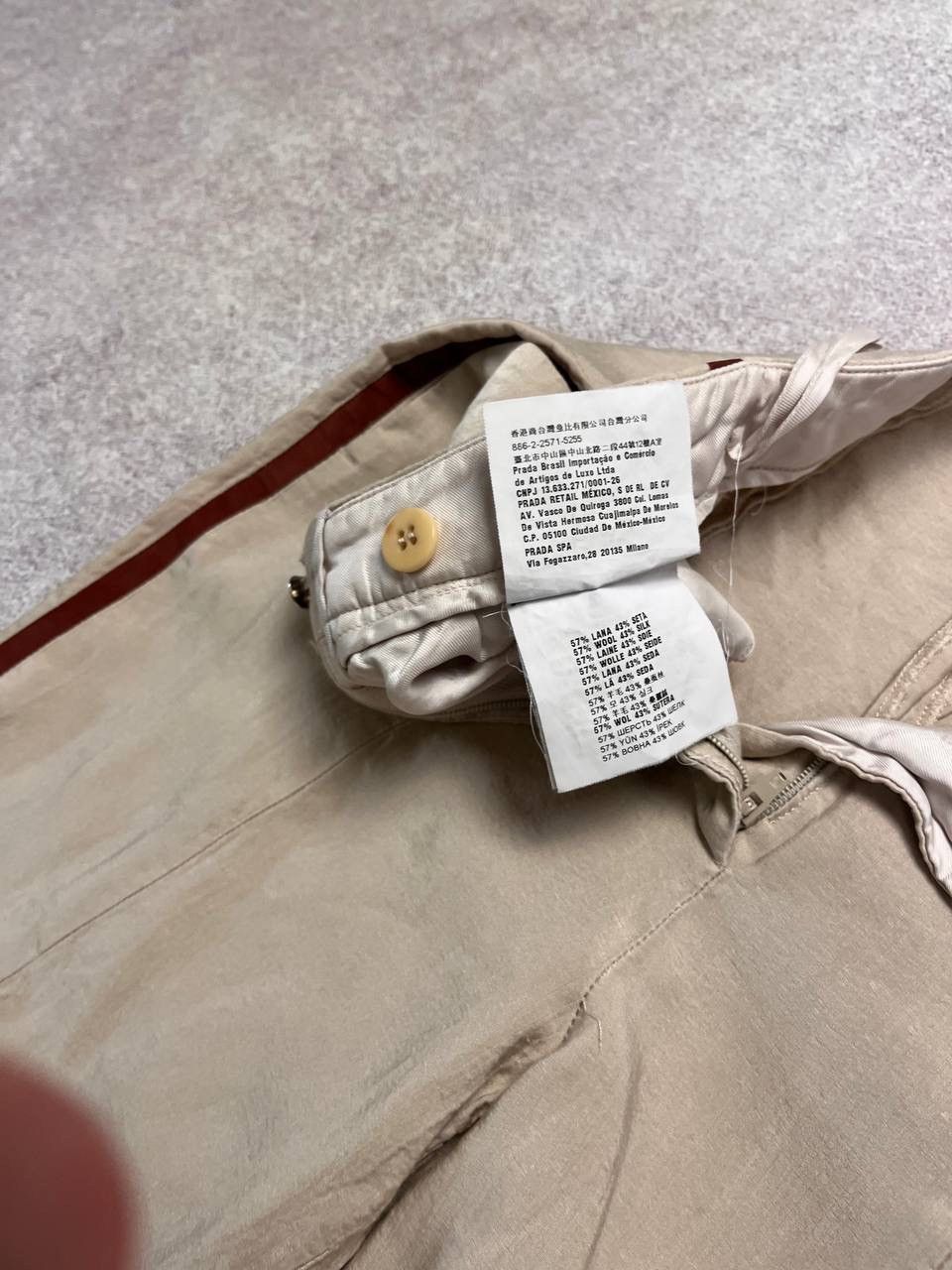 Designer × Prada VINTAGE PRADA WOOL CHINO WOMAN’S PANTS 38 Size 26" / US 2 / IT 38 - 8 Thumbnail