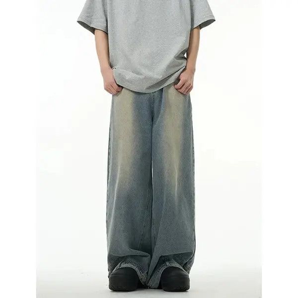 VIBE High street washed straight baggy jeans Size US 30 / EU 46 - 1 Thumbnail