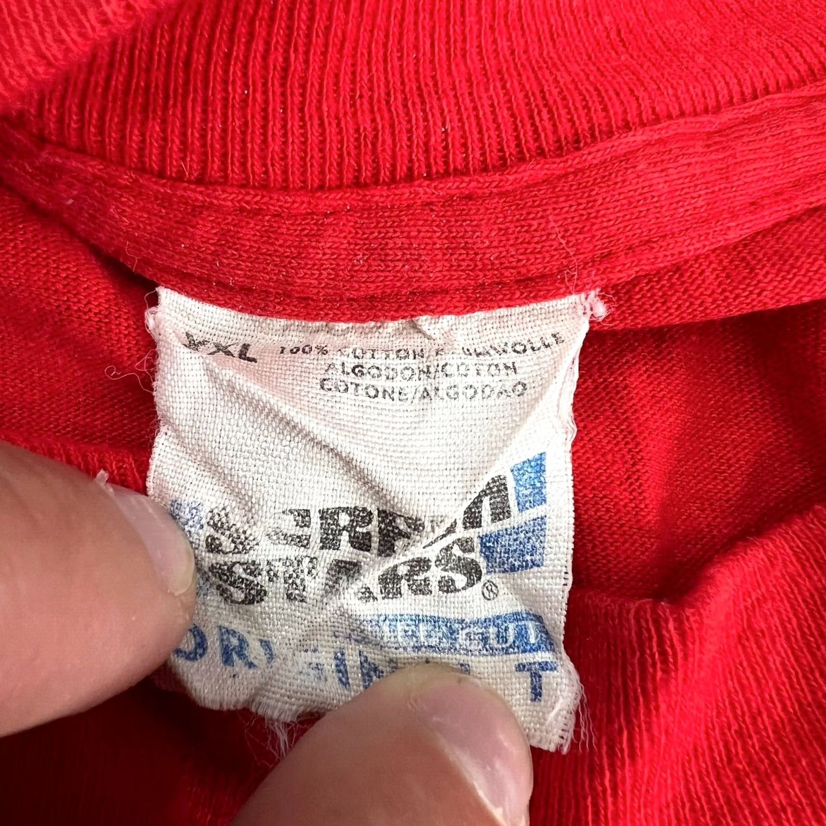 Vintage VINTAGE Ferrari Screen Stars T-Shirt Size 2XL Men Red Cotton Crew Neck Short Sleeve Shirt 2XL Mens Size US XXL / EU 58 / 5 - 2 Thumbnail