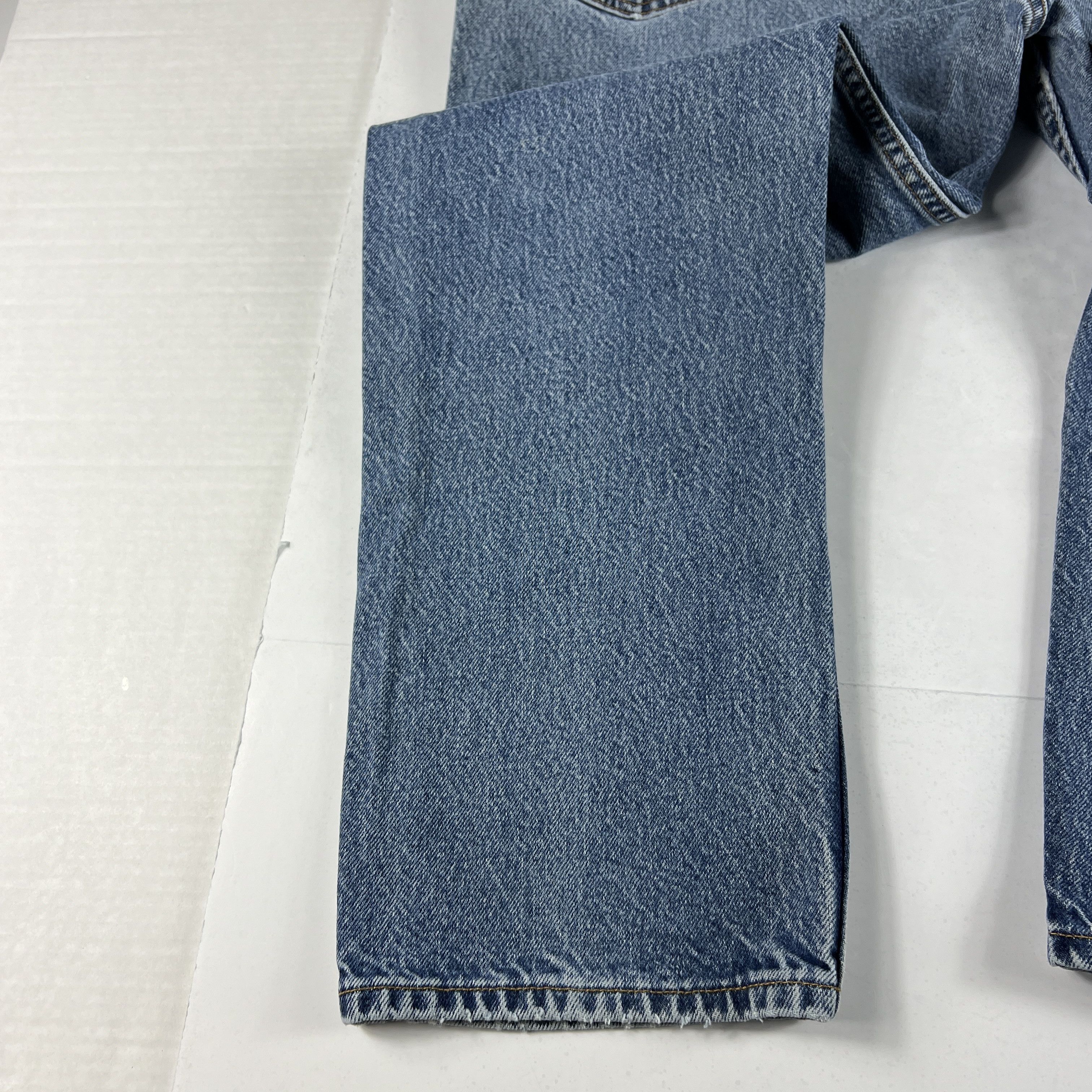 VTG Levi's Jeans 505 Straight Blue Faded Distressed Denim