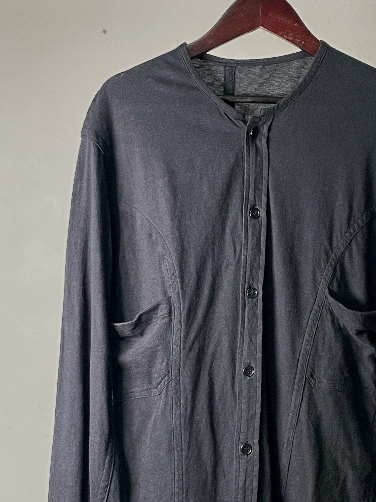 Yohji Yamamoto Yohji Yamamoto PourHomme S/S12 Stand Collar Shirt Size US M / EU 48-50 / 2 - 5 Thumbnail