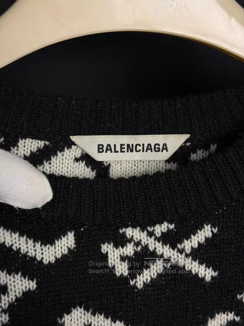 Balenciaga Balenciaga Ox Year Limited Logo Printed Sweater Size US M / EU 48-50 / 2 - 2 Thumbnail