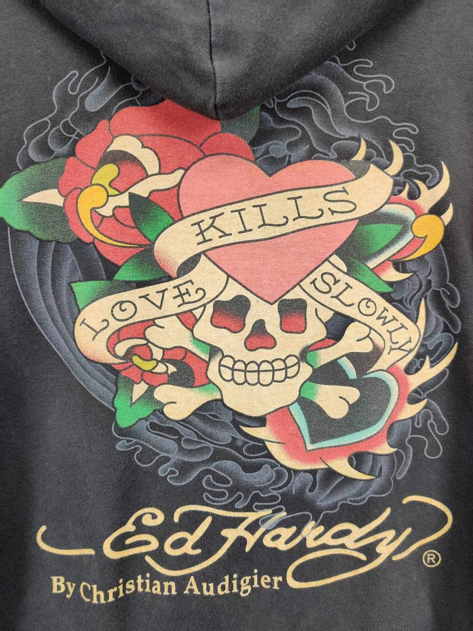 Ed Hardy Vintage Ed Hardy Christian Audigier Zipper Hoodie Size US XL / EU 56 / 4 - 3 Thumbnail