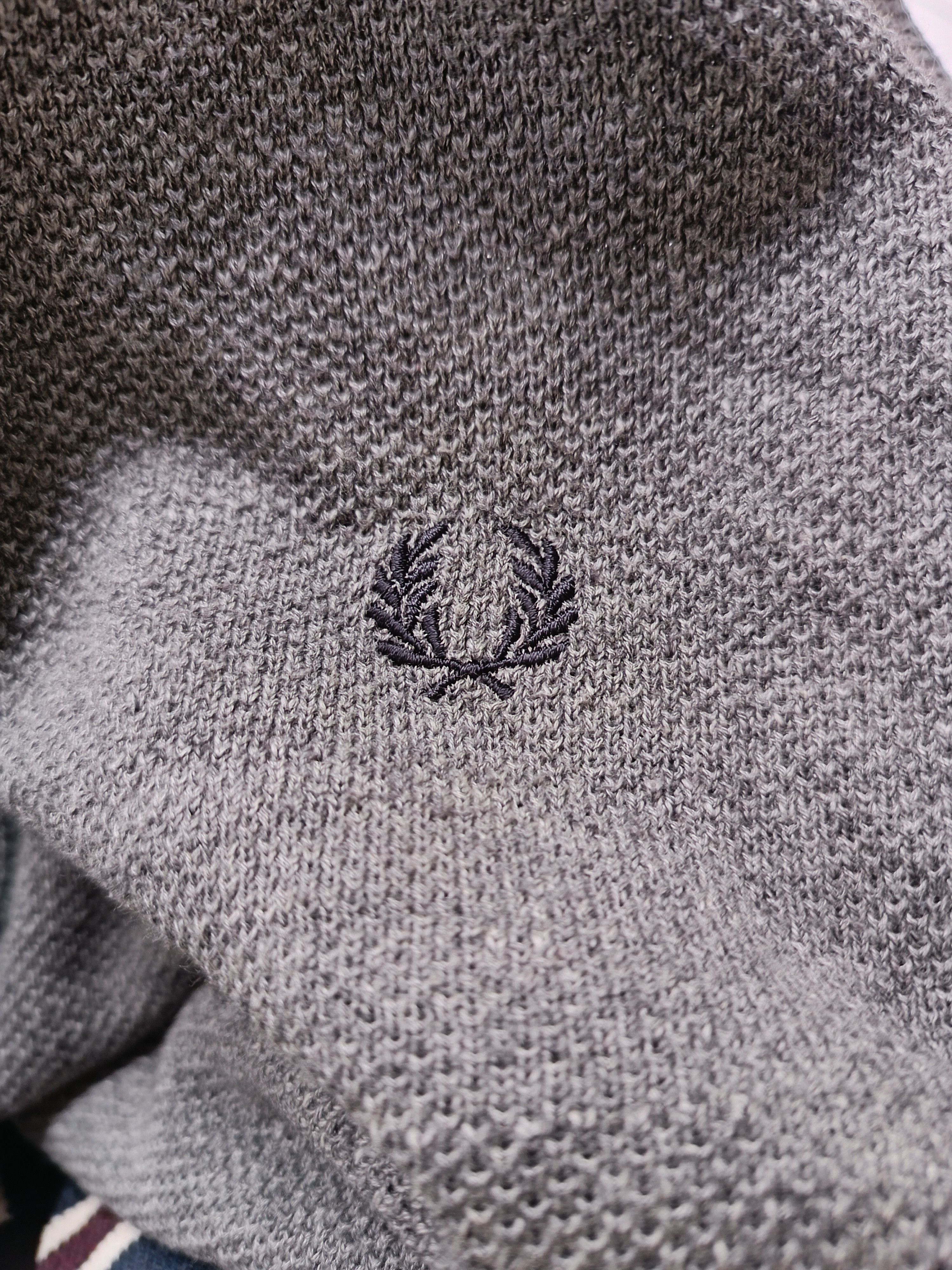 Fred Perry Fred Perry Casual Knit Crewneck Sweater Gray Size US L / EU 52-54 / 3 - 9 Thumbnail