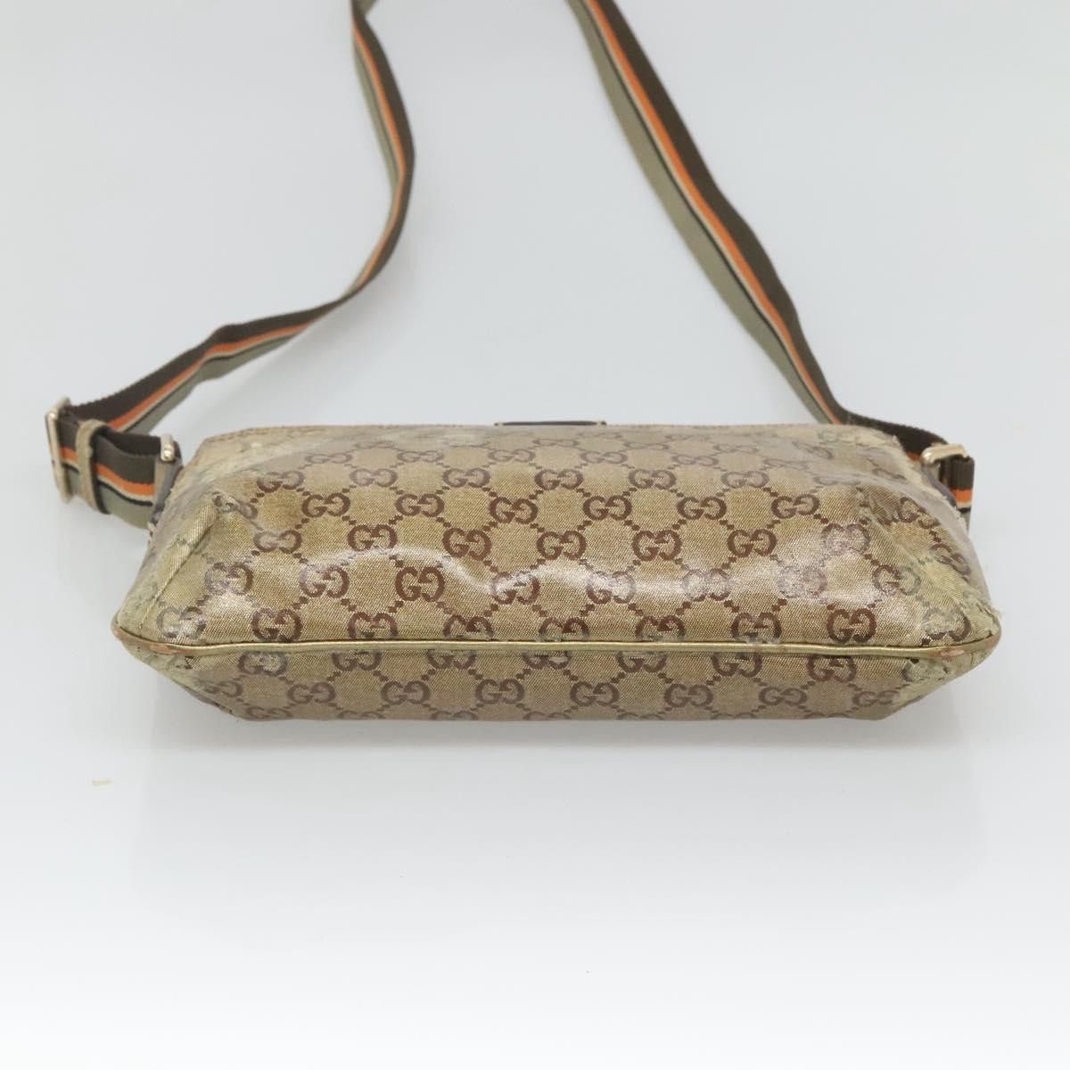 Gucci GUCCI GG Crystal Shoulder Bag Brown Gold Size ONE SIZE - 9 Thumbnail