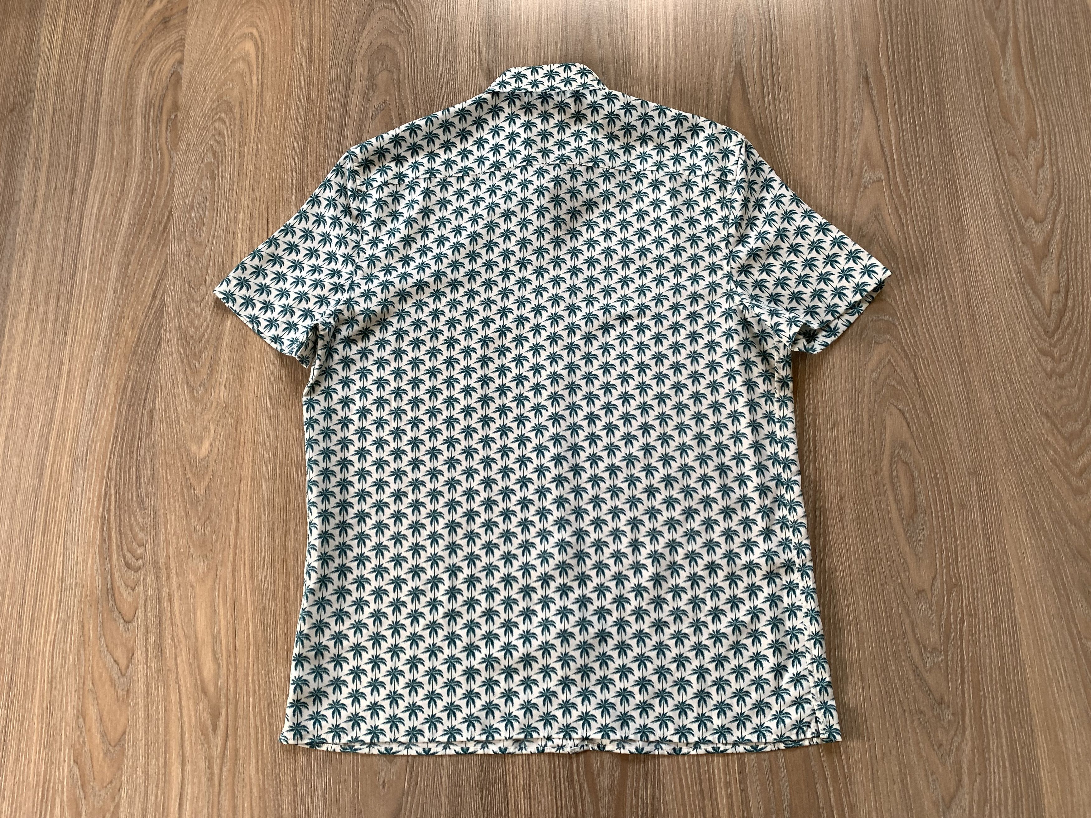 Marks & Spencer Marks & Spencer Cotton Palm Printed Hawaiian Shirt Size US L / EU 52-54 / 3 - 3 Thumbnail