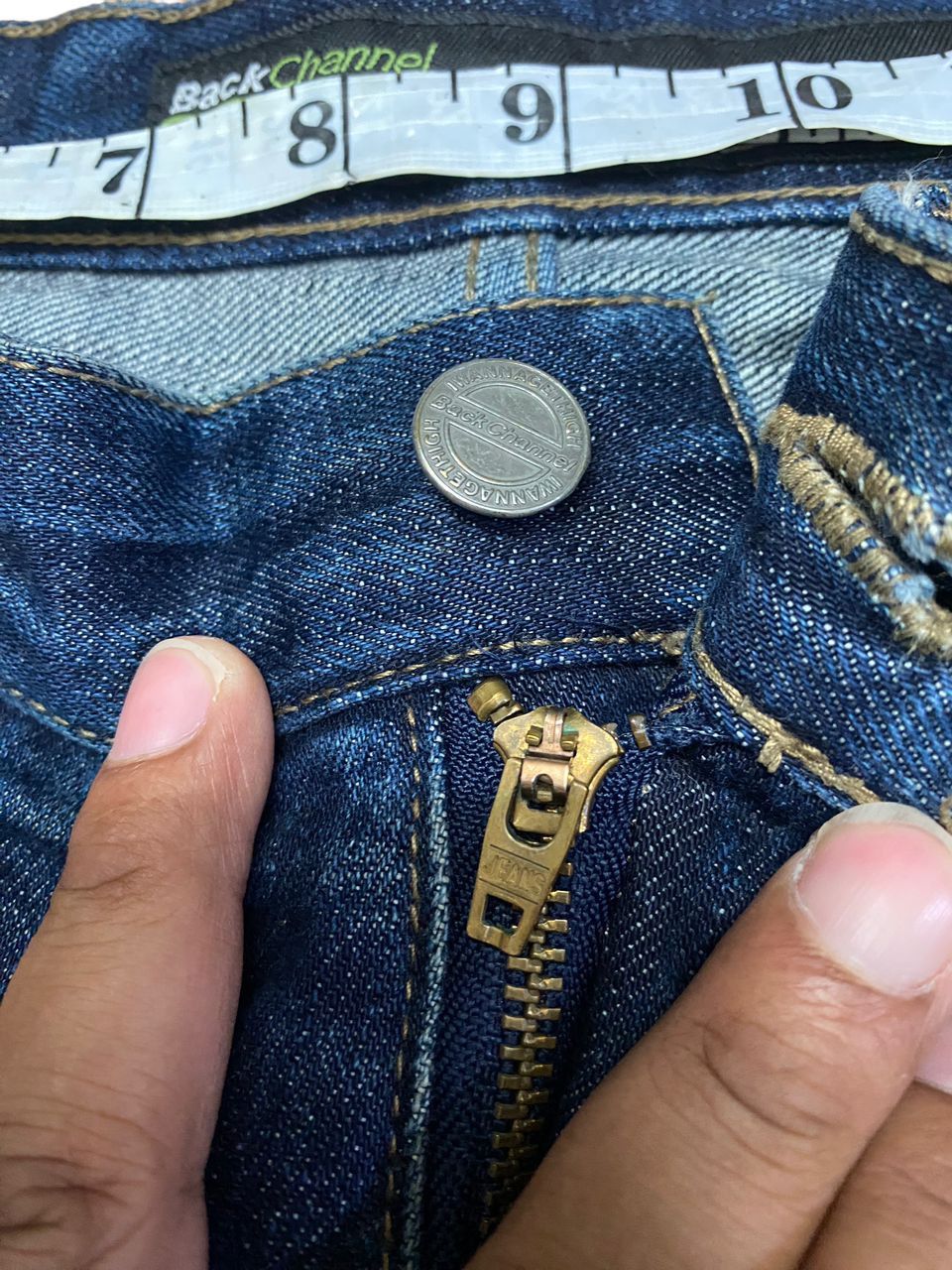 Japanese Brand 💥BEST OFFER💥BACK CHANNEL BAGGY DISTRESSED DENIM Size US 33 - 14 Thumbnail