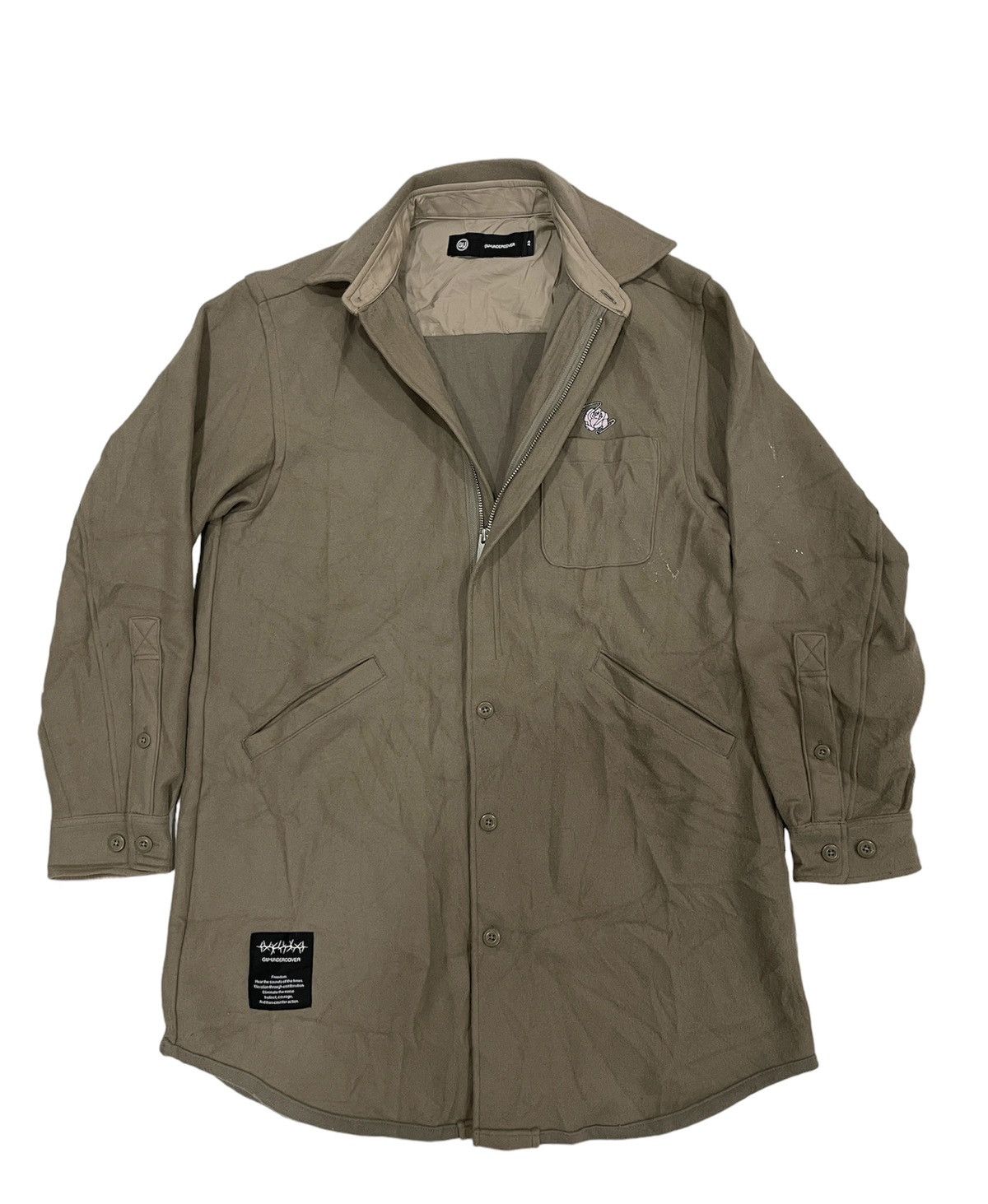 GU × Japanese Brand × Undercover G.u Collab Undercover Japan trench hunting jacket menswear Size US XS / EU 42 / 0 - 1 Thumbnail