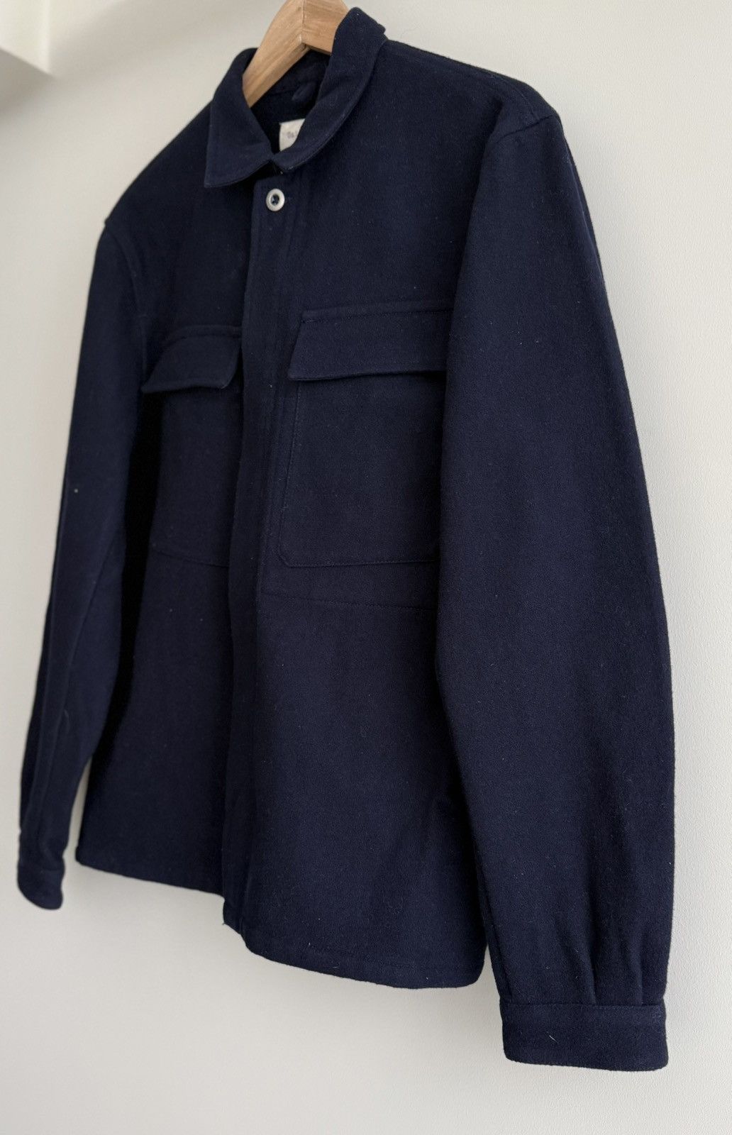 Universal Works Universal Works Cruiser Jacket Mowbray Navy Wool Size: M Size US M / EU 48-50 / 2 - 3 Thumbnail