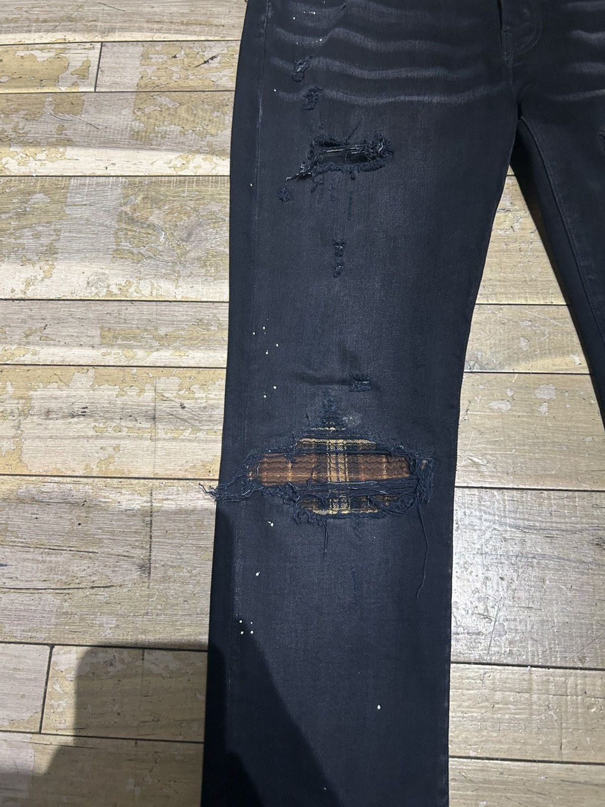 Amiri Amiri Brown Patch Jeans Size US 34 / EU 50 - 3 Thumbnail