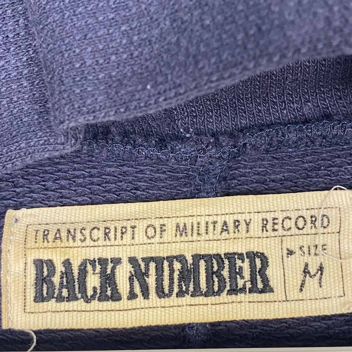 Vintage Vintage Japanese Brand Back Number Full Zip Hoodie Sweater Size US M / EU 48-50 / 2 - 6 Thumbnail