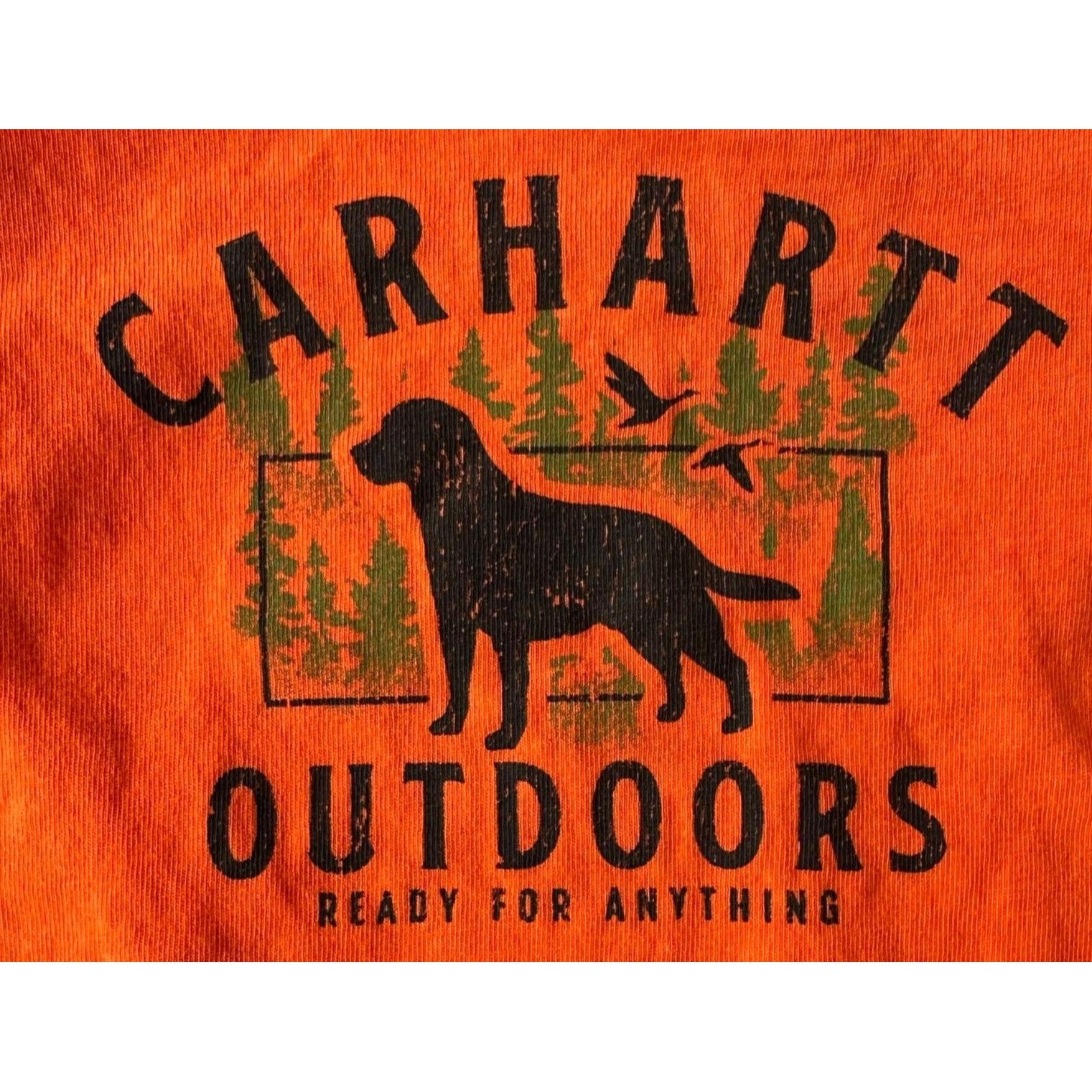 Carhartt Carhartt Outdoors Baby Shirt 6 Months Orange Black Labrador Size US XXS / EU 40 - 1 Thumbnail