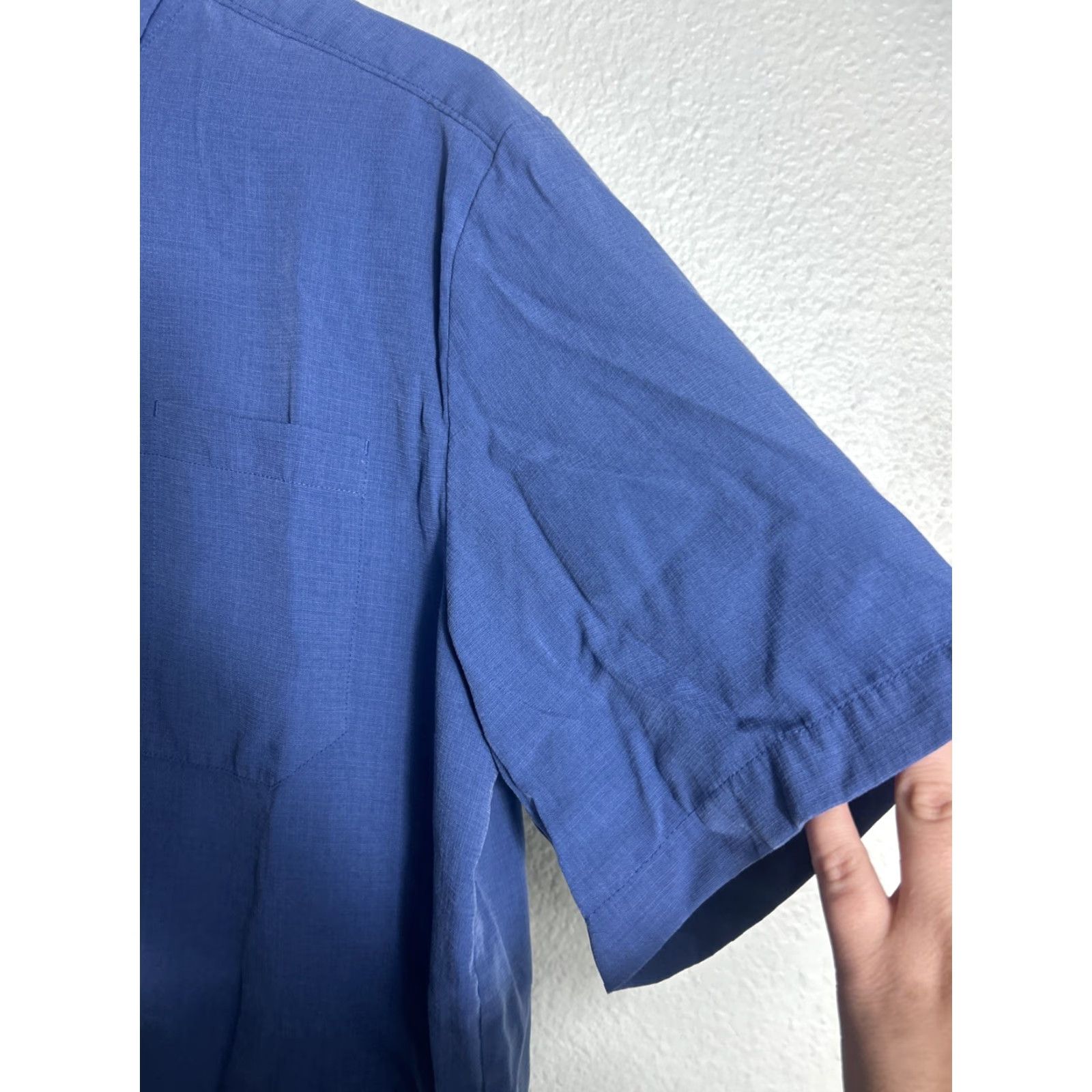 Vintage 511 Tactical Mens M Short Sleeve Button-Up Shirt Blue Modal Snap Button Shirt Size US M / EU 48-50 / 2 - 6 Thumbnail