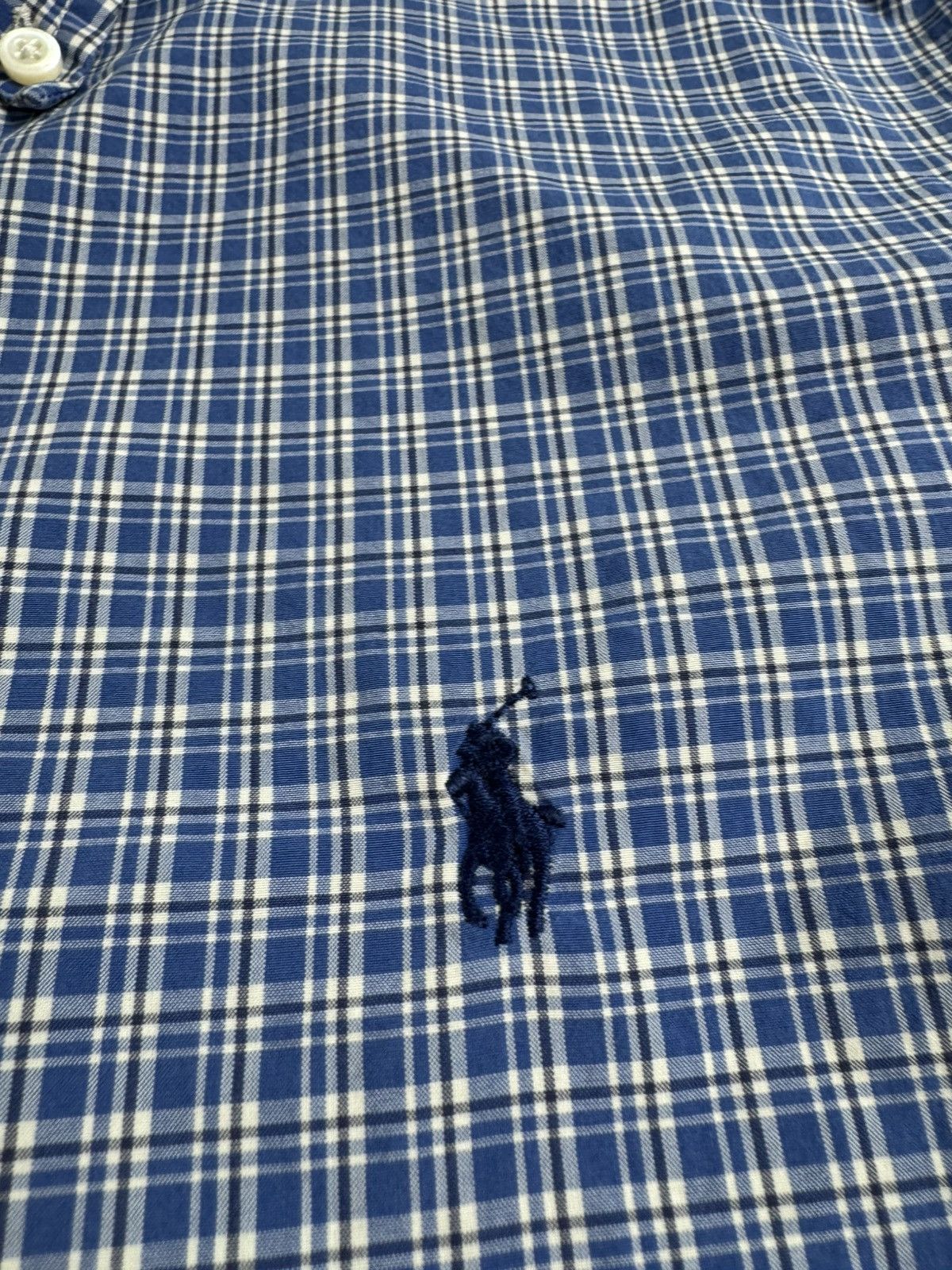 Polo Ralph Lauren Polo Ralph Lauren M Checked 120’s 2-ply Button Blue Men’s Plaid LongSleeve Shirt Size US M / EU 48-50 / 2 - 7 Thumbnail