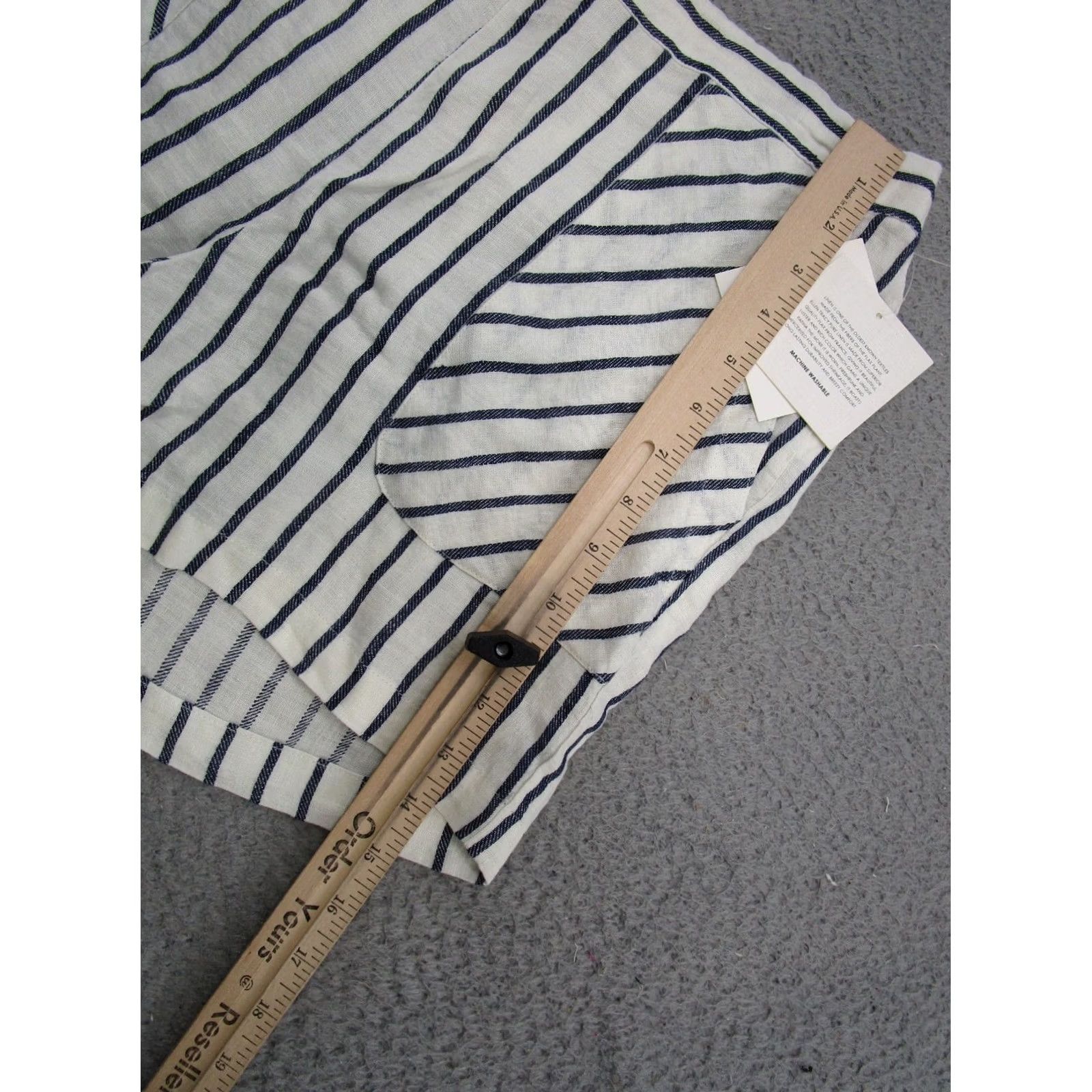 Ellen Tracy Ellen Tracy Linen Shorts Pull-On Breezy Beach Striped Shorts M NEW Women Short Multicolor Summer 90s? Size 32" / US 10 / IT 46 - 6 Thumbnail