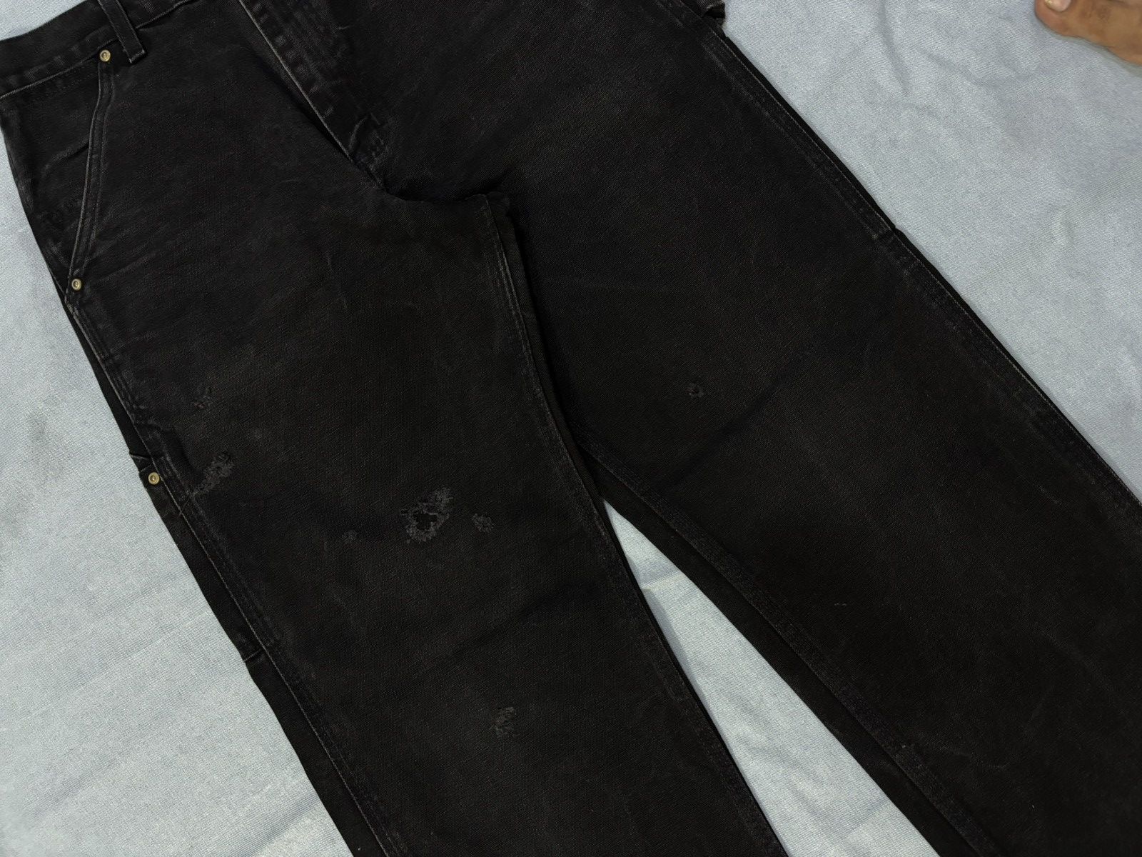 Carhartt 90s rare Carhartt WU1305 carpenter denim Size US 29 - 3 Thumbnail