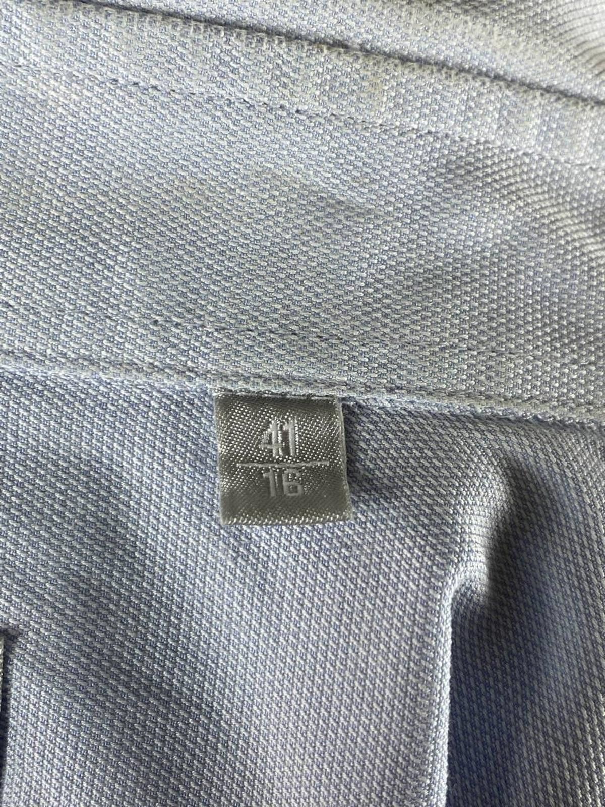 Designer Nina Ricci Blue Long Sleeve Button Down Shirt Size 41 / 16 Size US M / EU 48-50 / 2 - 11 Thumbnail